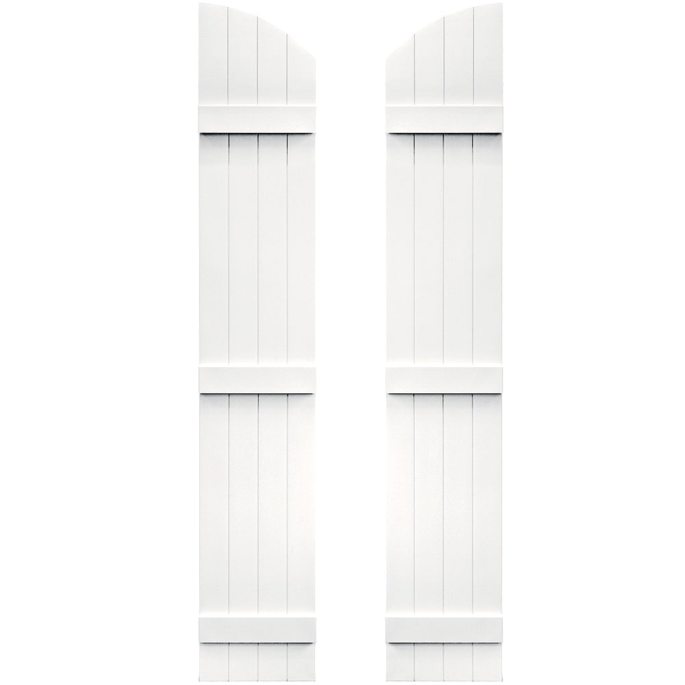 Vantage V5931477117 13.875-in W x 77-in H Bright White Exterior Shutters