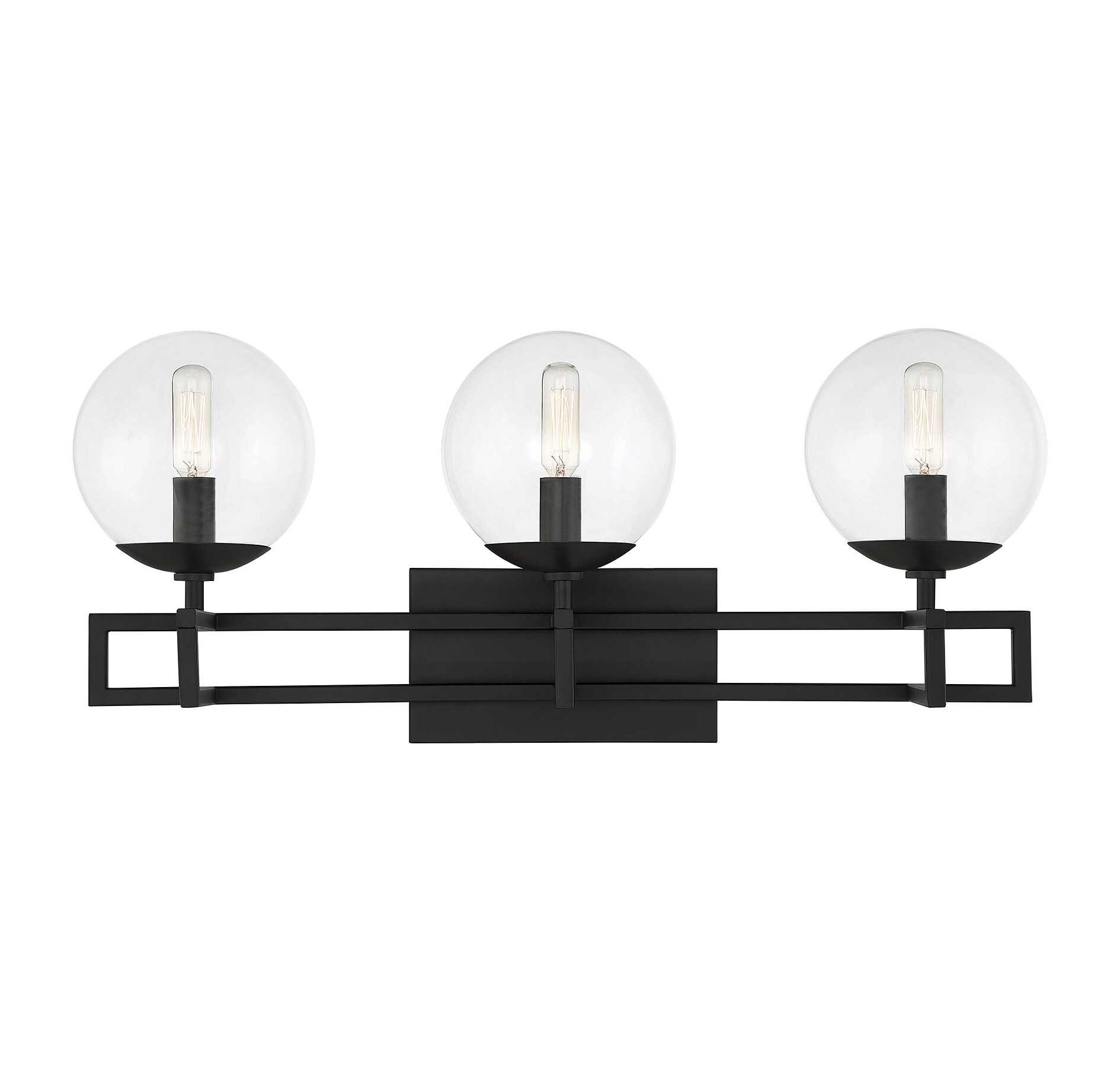 Savoy House Essentials 8-1860-3-BK Crosby 24-in 3 -Light Matte Black Modern/contemporary Vanity light