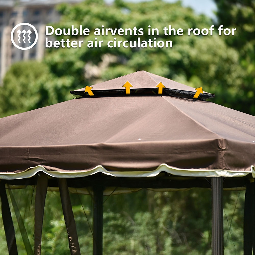 Sunrinx MG30-45-HW Wood-Resin-Gazebos - View #15