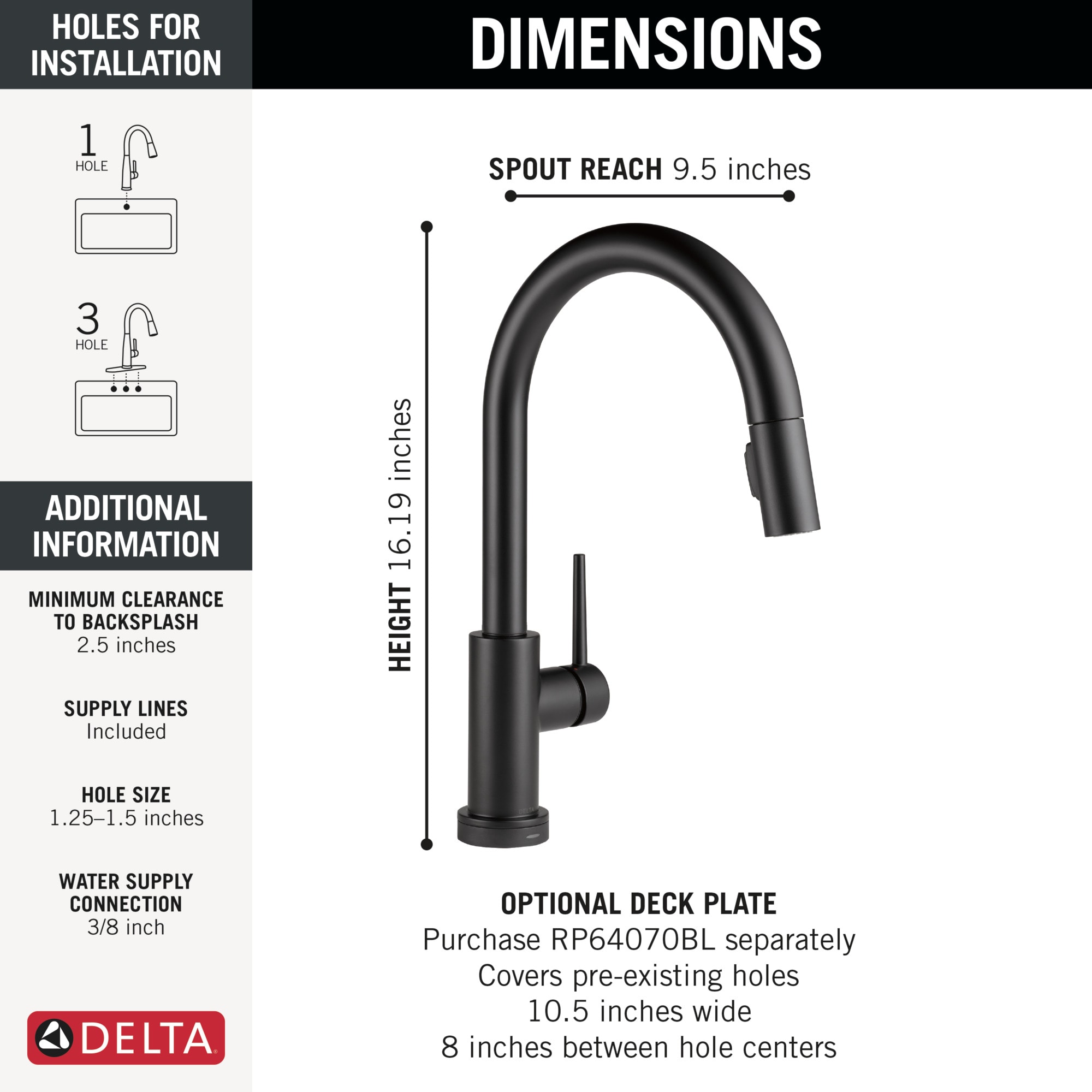 Delta 9159TL-BL-DST Kitchen-Faucets - View #5