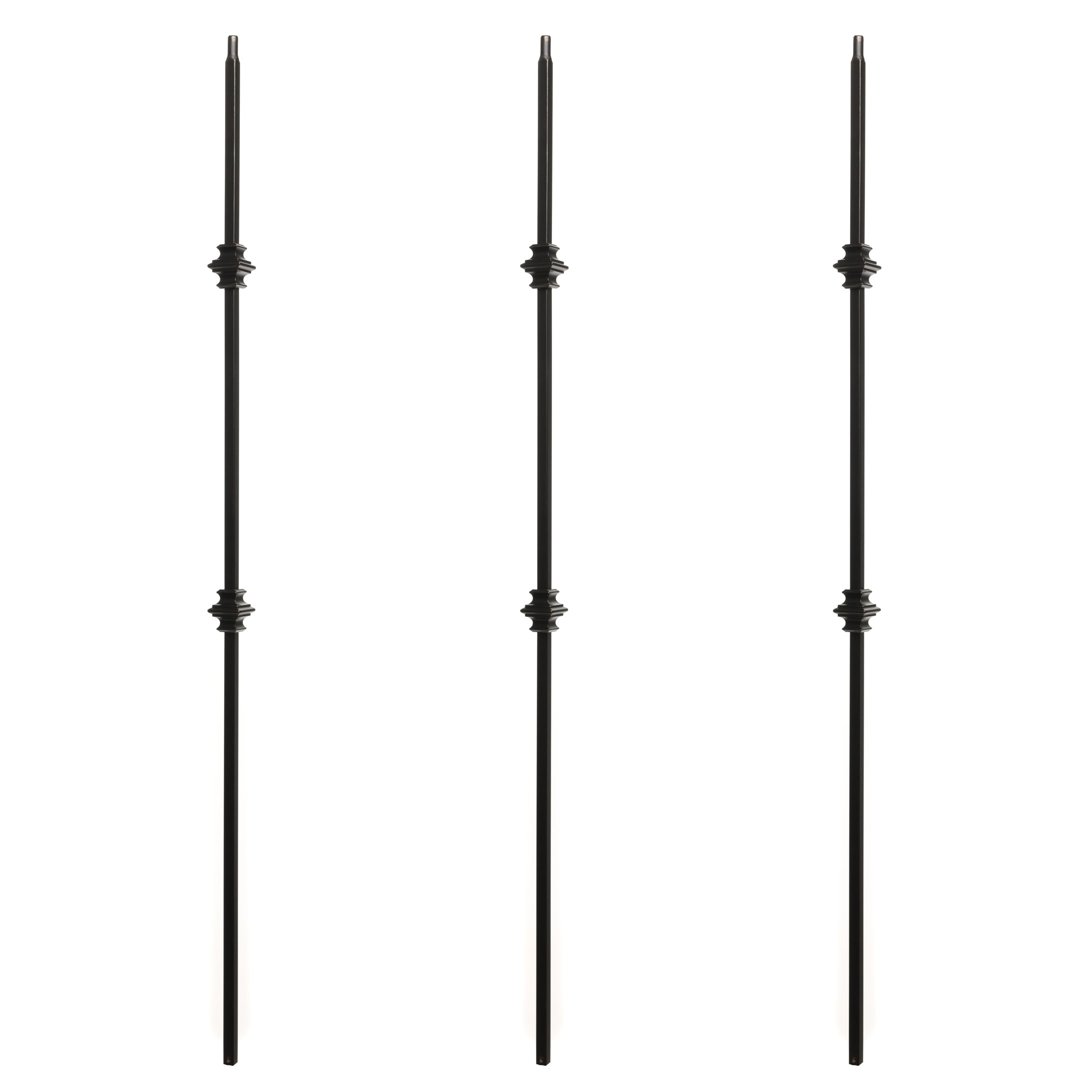 RELIABILT WGT61RB 43-in x 0.5-in Rubbed Bronze Wrought Iron Knuckle Stair Baluster (3-Pack)