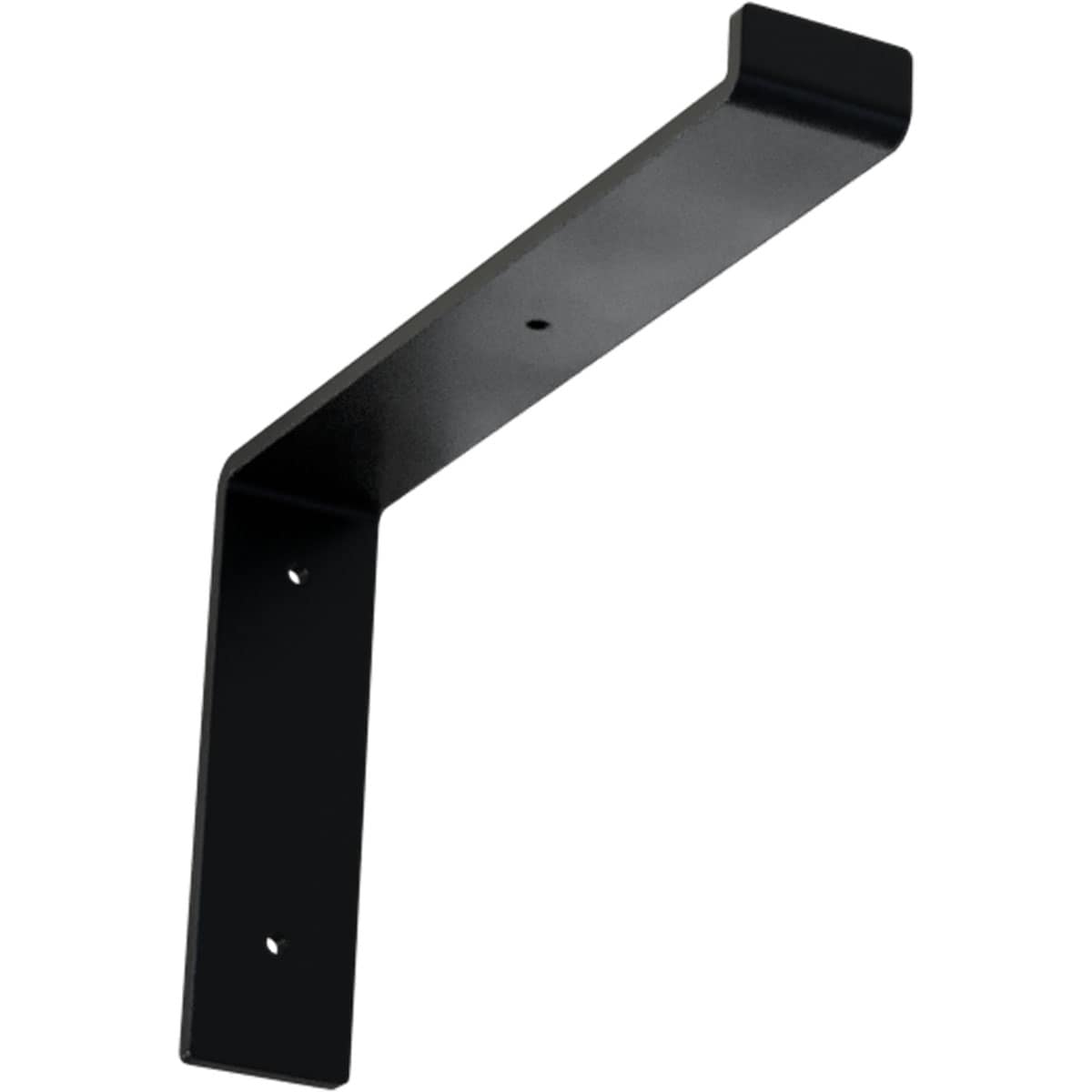 Ekena Millwork BKTM02X12X07TSPBL 12-in x 2-in x 7.75-in Black Steel Wall Bracket