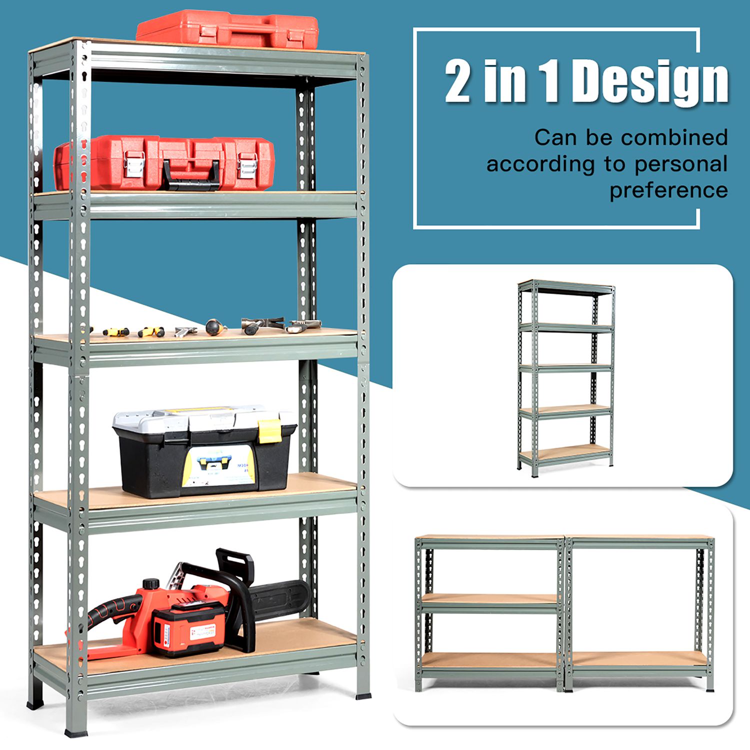 Costway CSHY001006 Free-Standing-Shelving - View #5