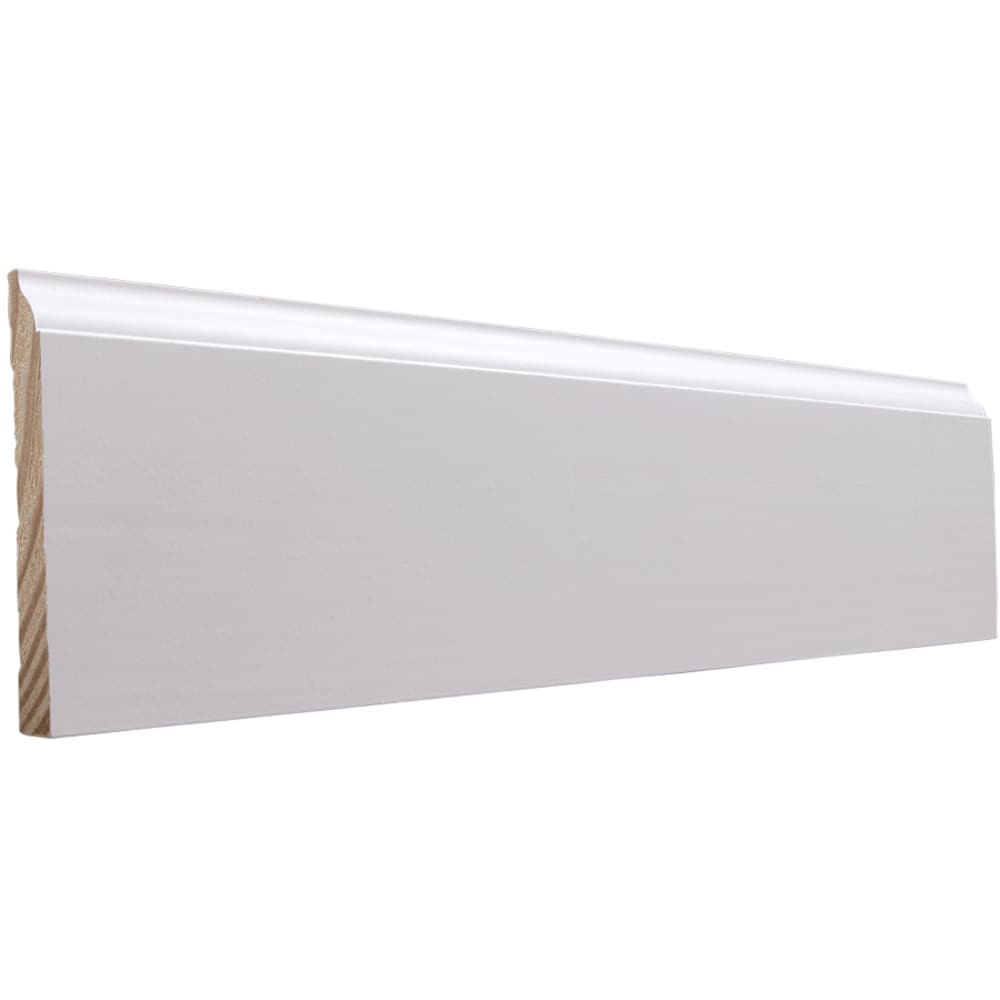 ReliaBilt 9/16-in x 4.25-in x 12-ft Primed Baseboard Moulding in the ...