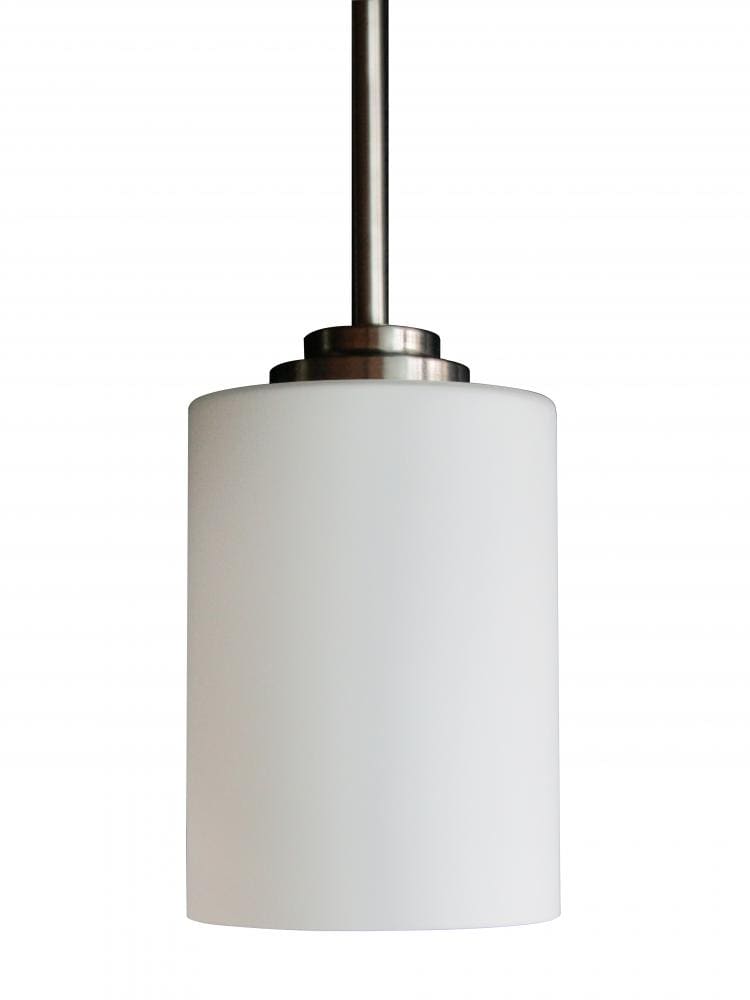 Whitfield Lighting PT229-SS Austin Satin Steel Transitional Cone Mini Hanging Pendant Light