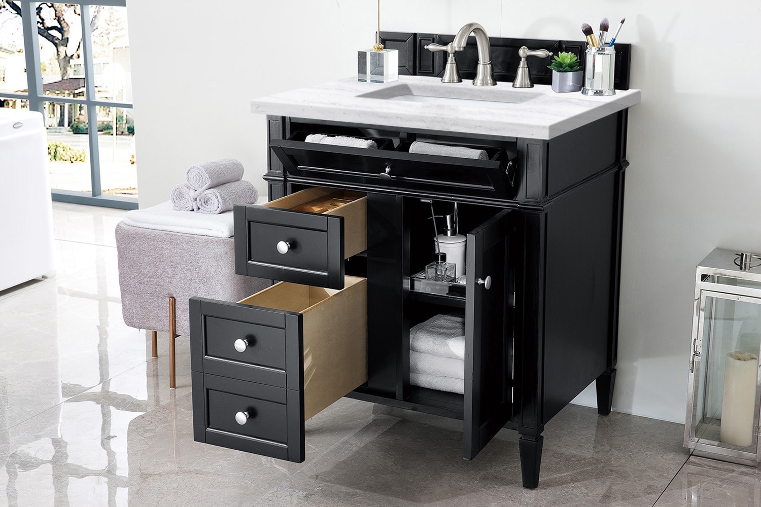James Martin Vanities 650-V30-BKO-3AF Bath-Vanity-Combo - View #4