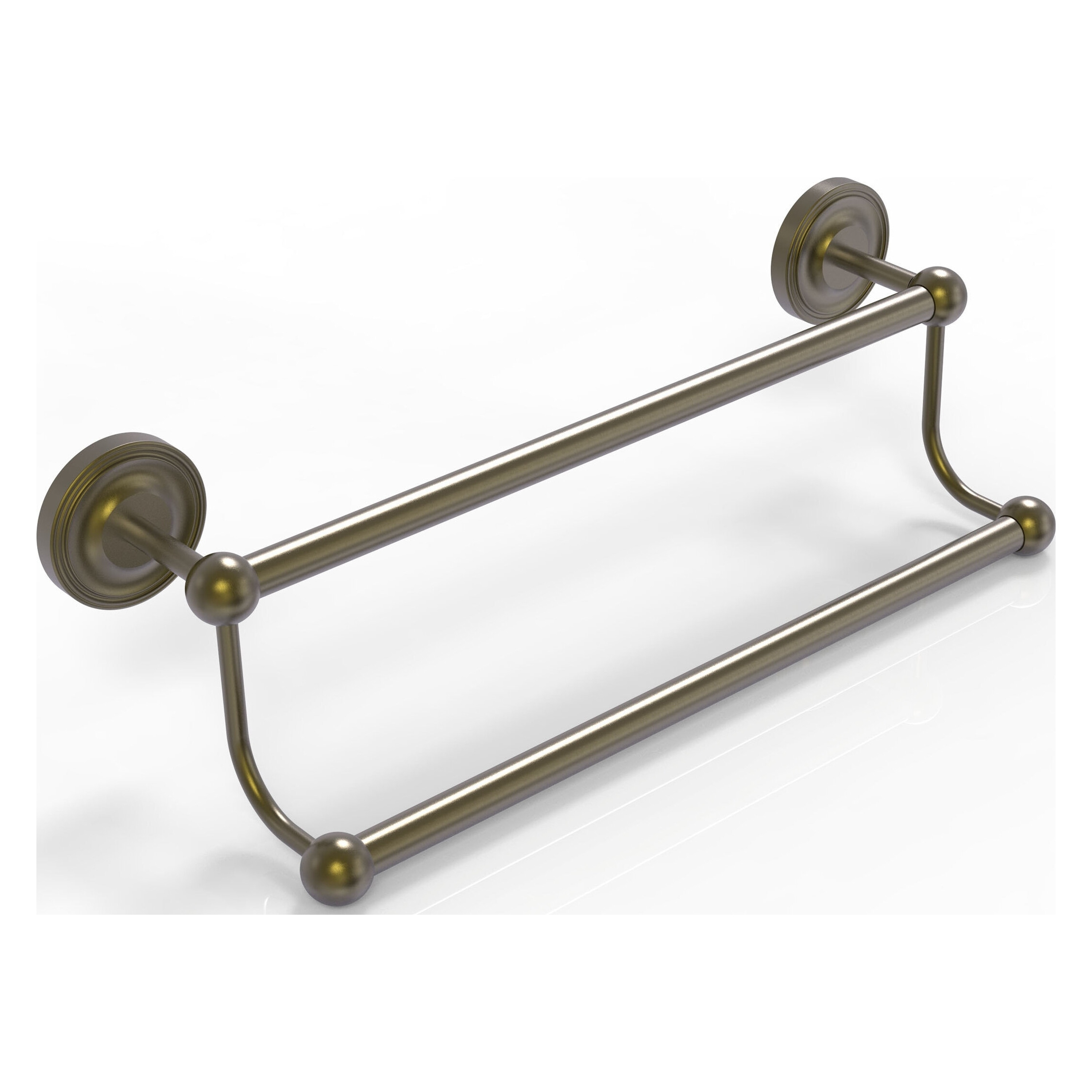 Allied Brass PR-72/18-ABR Prestige Regal 18-in double Antique Brass Wall mount Double Towel Bar
