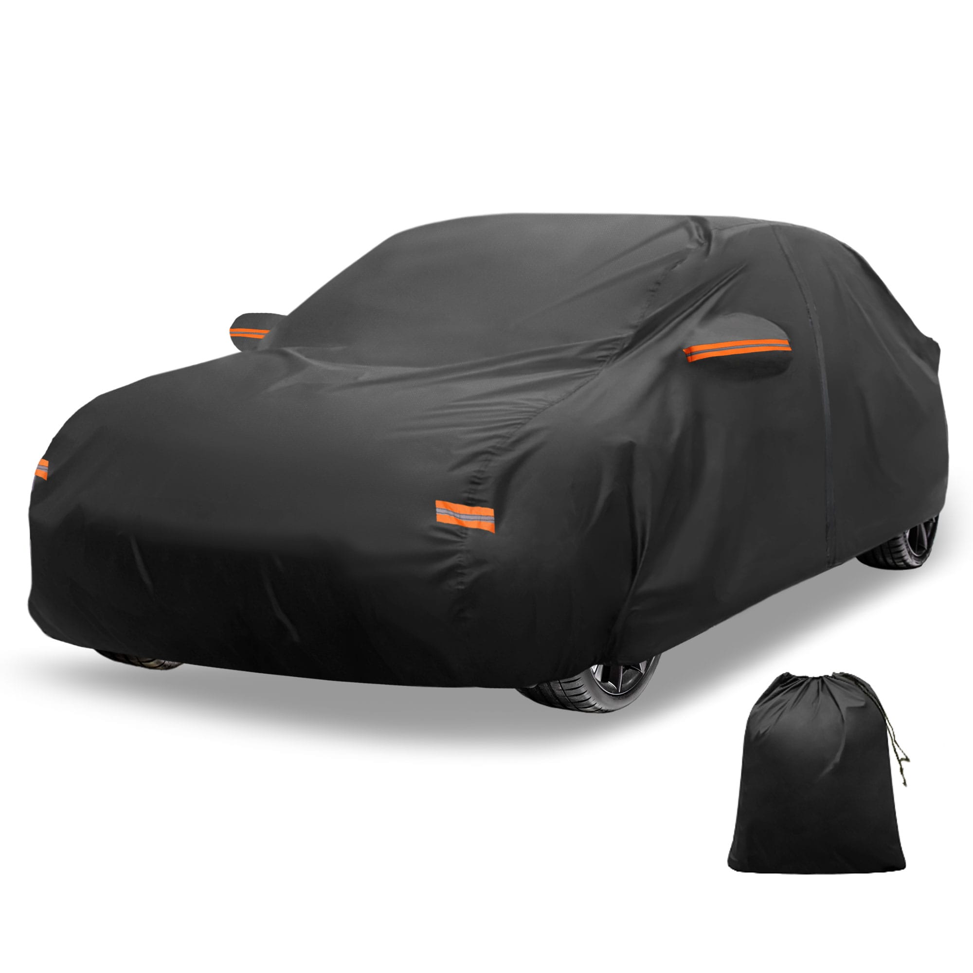 Unique Bargains Car Cover Outdoor Waterproof Sun Rain Snow Hail Protection with Left Side Door Zipper 210D-PU for Volvo S90 EST Sedan #S25112102UX0820