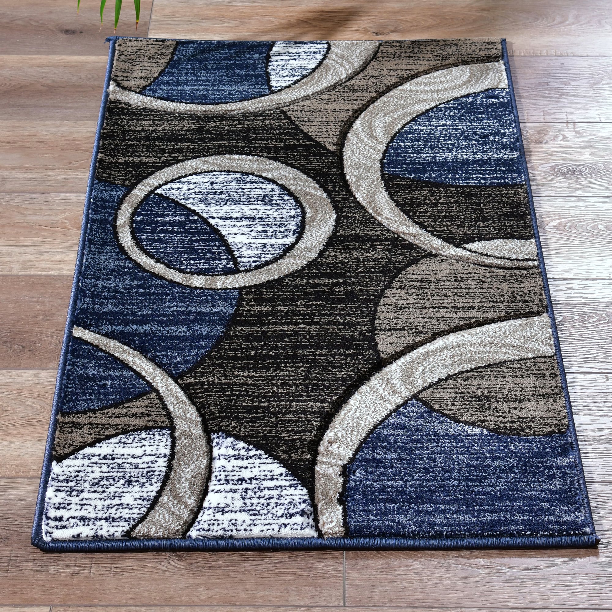 MDA Rugs OR6923 Orelsi 2 x 3 (ft) Polypropylene Brown Rectangular Indoor Abstract Area rug