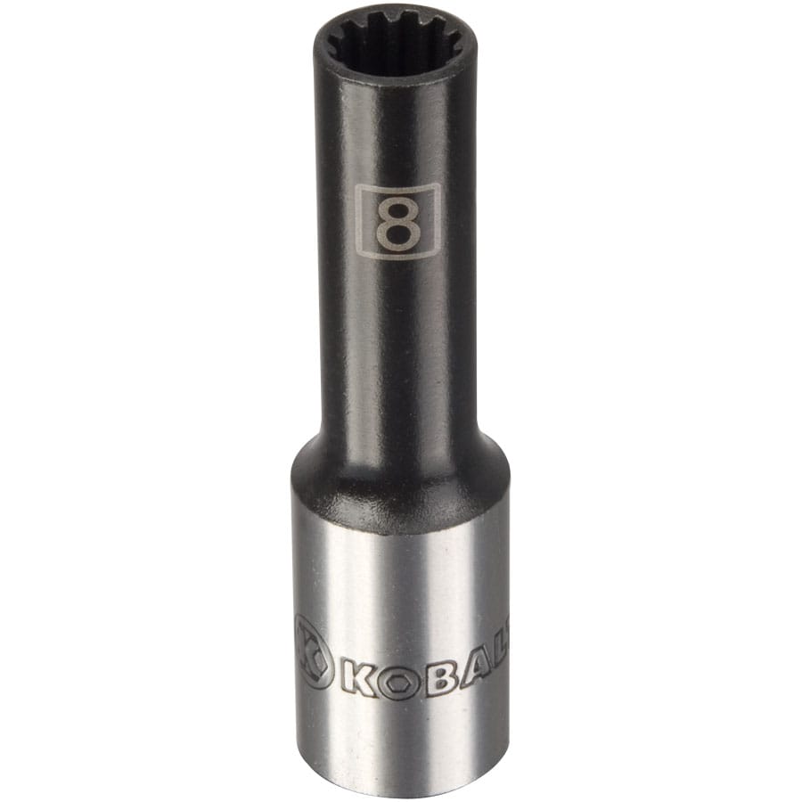 Kobalt 86137 Metric 3/8-in Drive Spline 8mm Deep Socket
