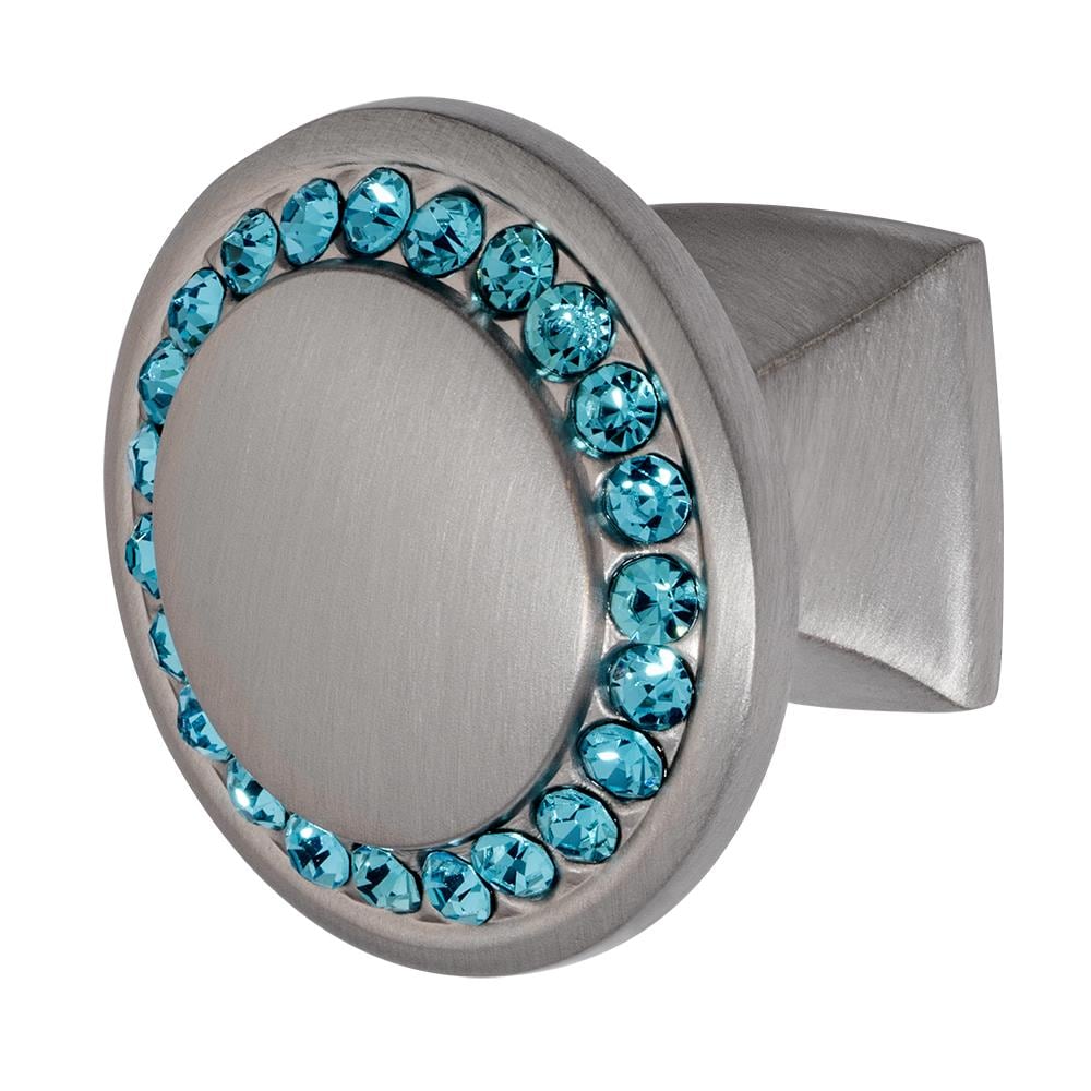 Wisdom Stone 4211SN-AQ Isabel Satin Nickel Round Cabinet Knob