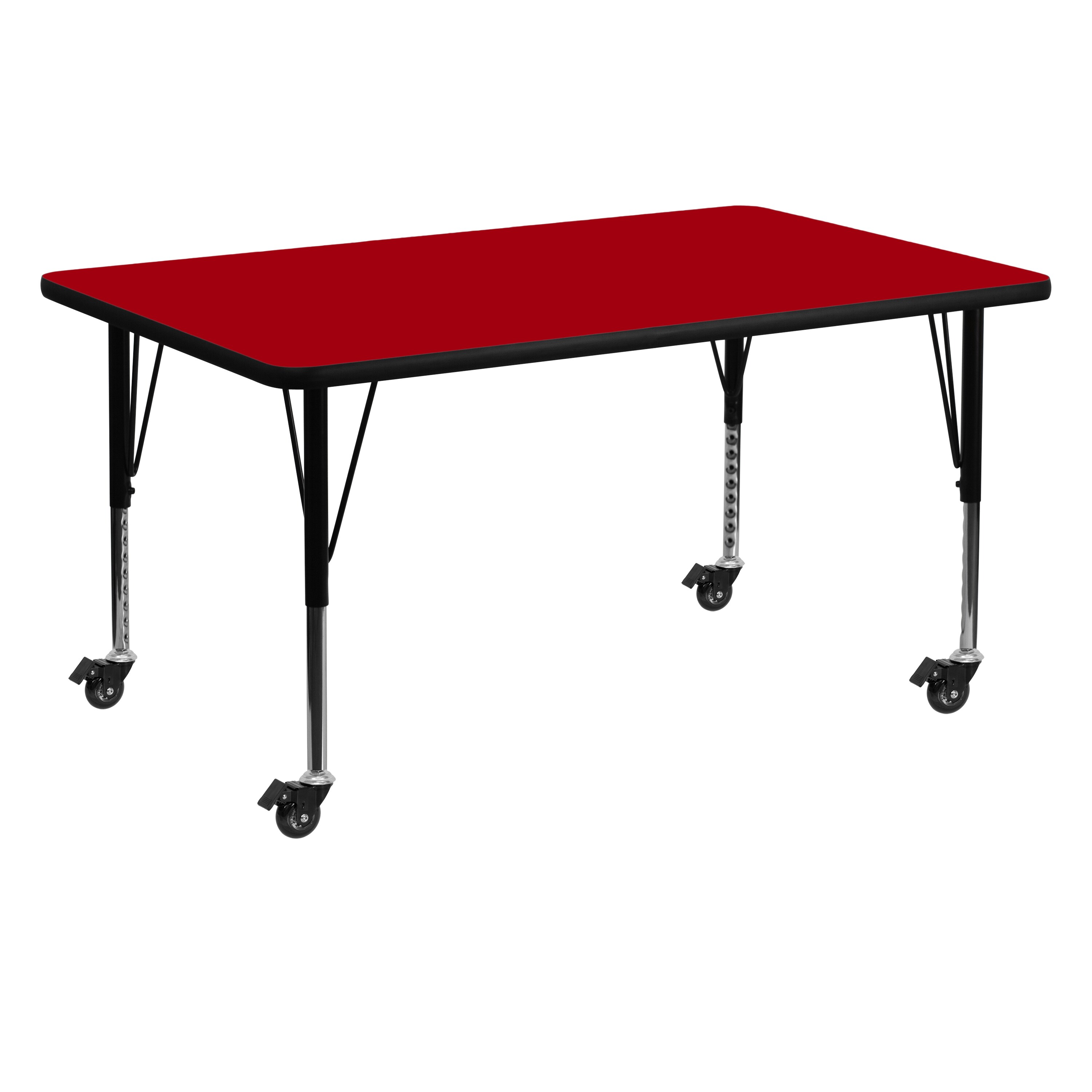 Flash Furniture 847254080484 Red Rectangular Kid's Play Table