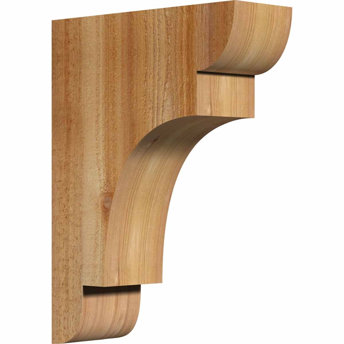 Ekena Millwork COR04X12X16NEB00RWR 4-in x 12-in x 16-in New brighton Unfinished Western red cedar Wood Paintable/Stainable Corbel