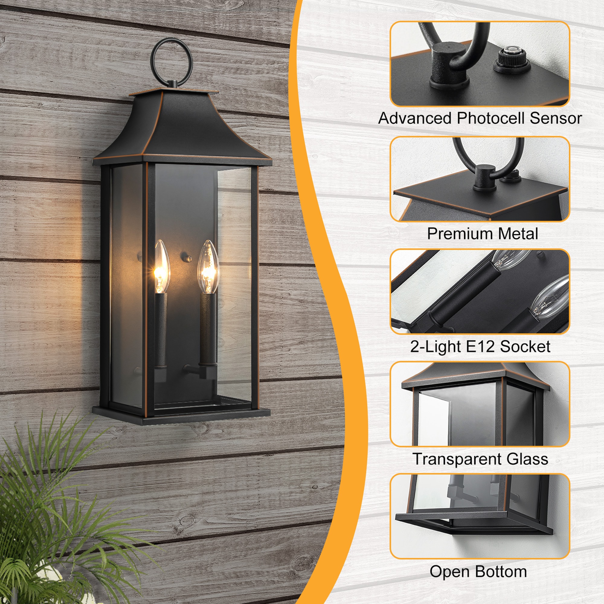 Maxax 7076-2BGT Outdoor-Wall-Lighting - View #4