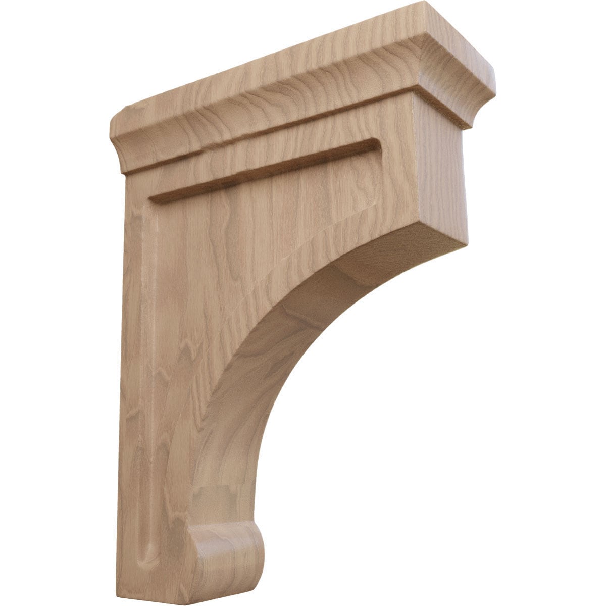 Ekena Millwork BKTW02X06X08GOGM Gomez 2-1/2-in x 6-in x 8-in Mahogany Brown Wood Standard bracket