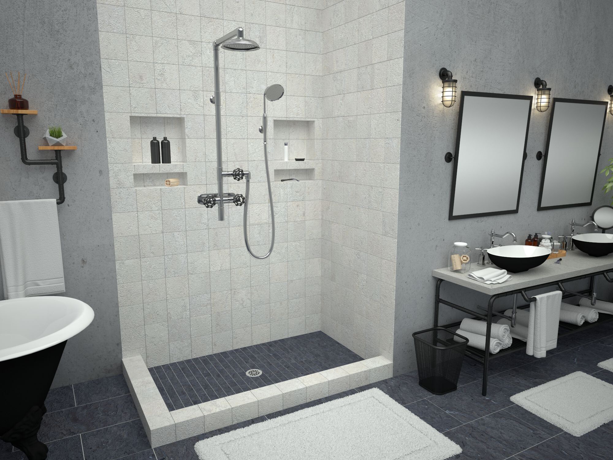 Tile Redi 3448CDL-PVC Shower-Floors - View #8