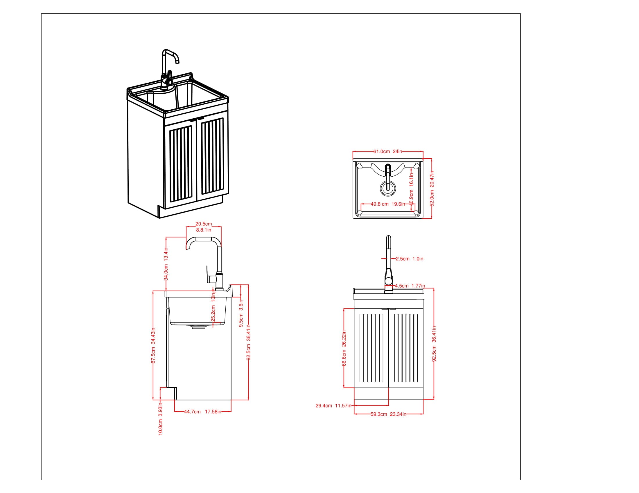 Simpli Home AXCLDYMUR-AB Laundry-Tubs-Utility-Sinks - View #10