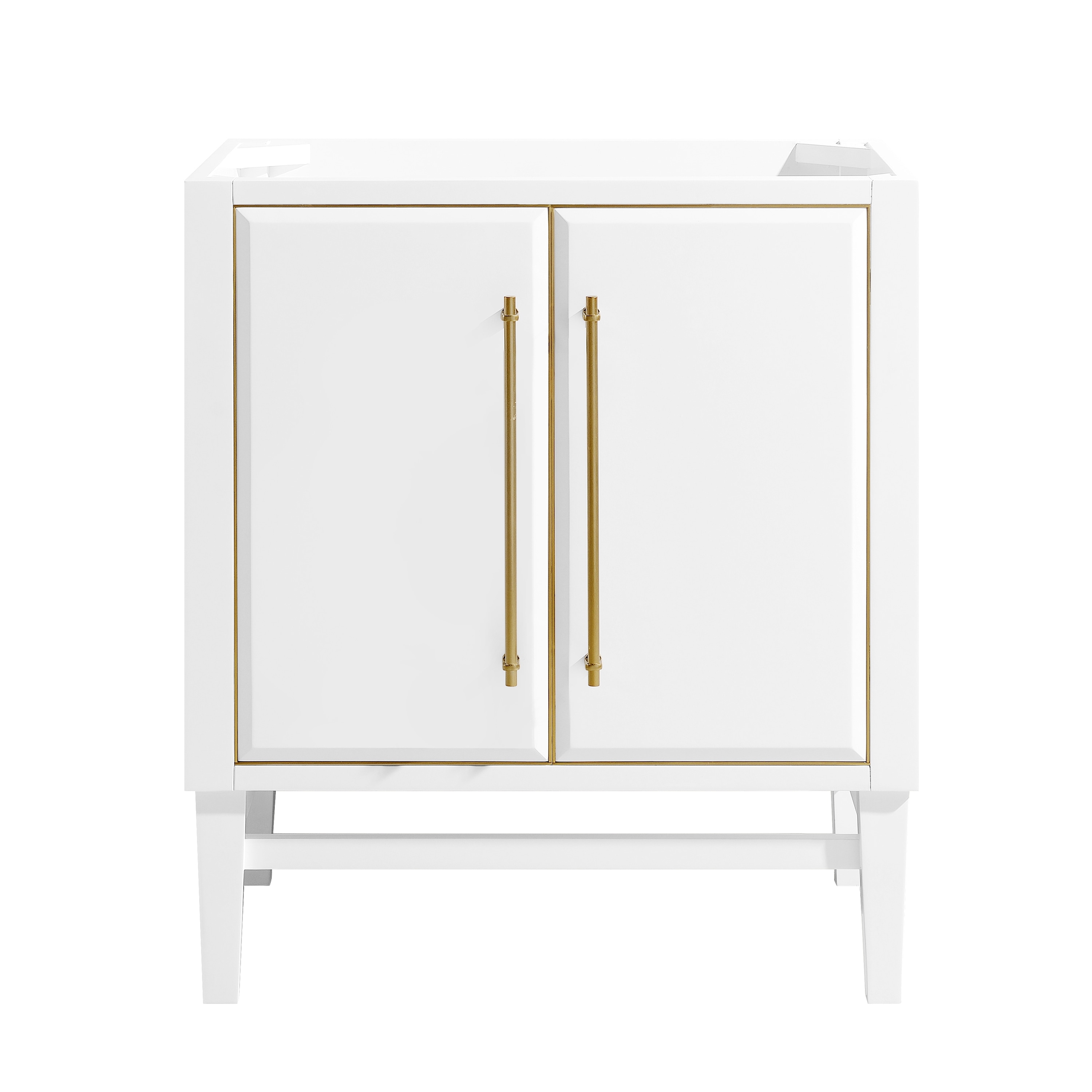 Avanity Mason 30-in White Bathroom Vanity Base Cabinet Without Top In 