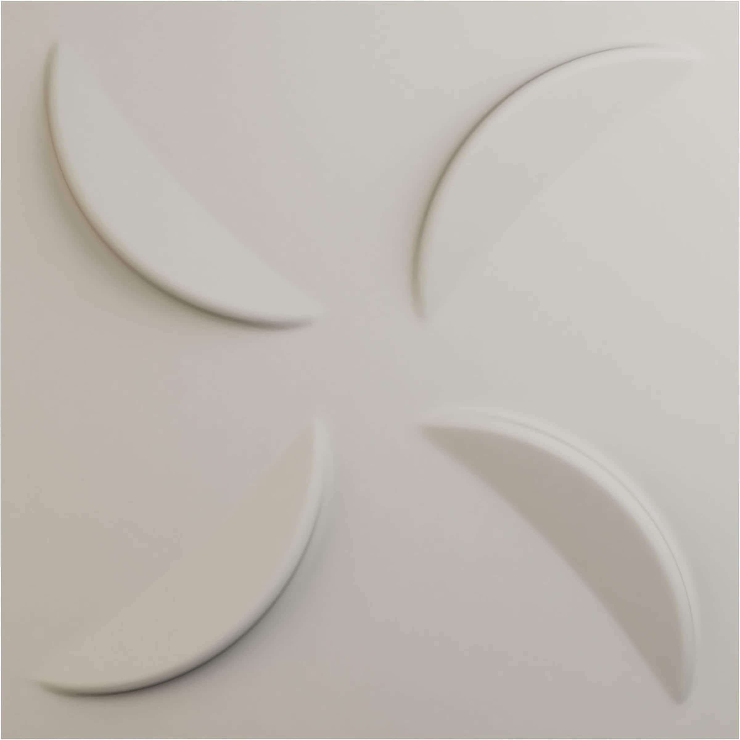 Ekena Millwork WP20X20PIGBW 19-5/8-in x 19-5/8-in Embossed Paintable/Stainable Off-white PVC Wall Panel (