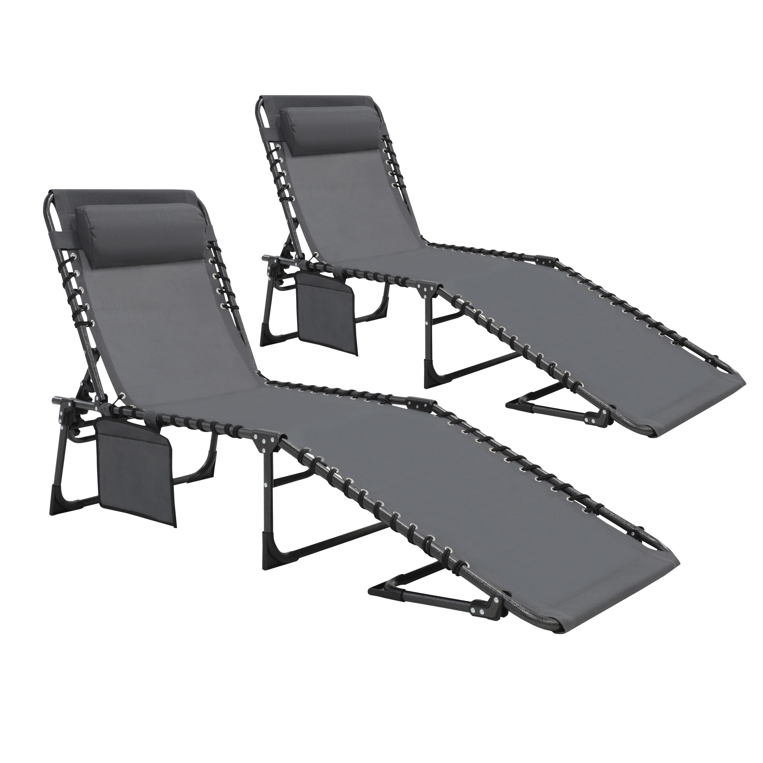 VEIKOUS PG0208-09DGY-2 Patio-Chairs - View #11
