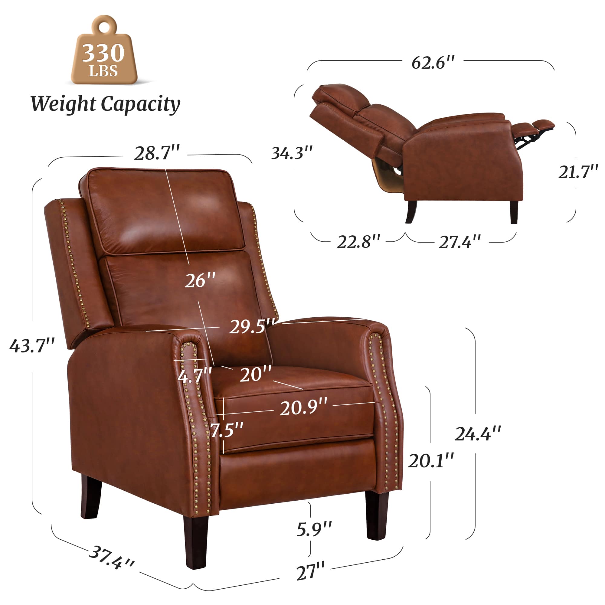 Hosworth SN-015-02LS3P recliners - View #2