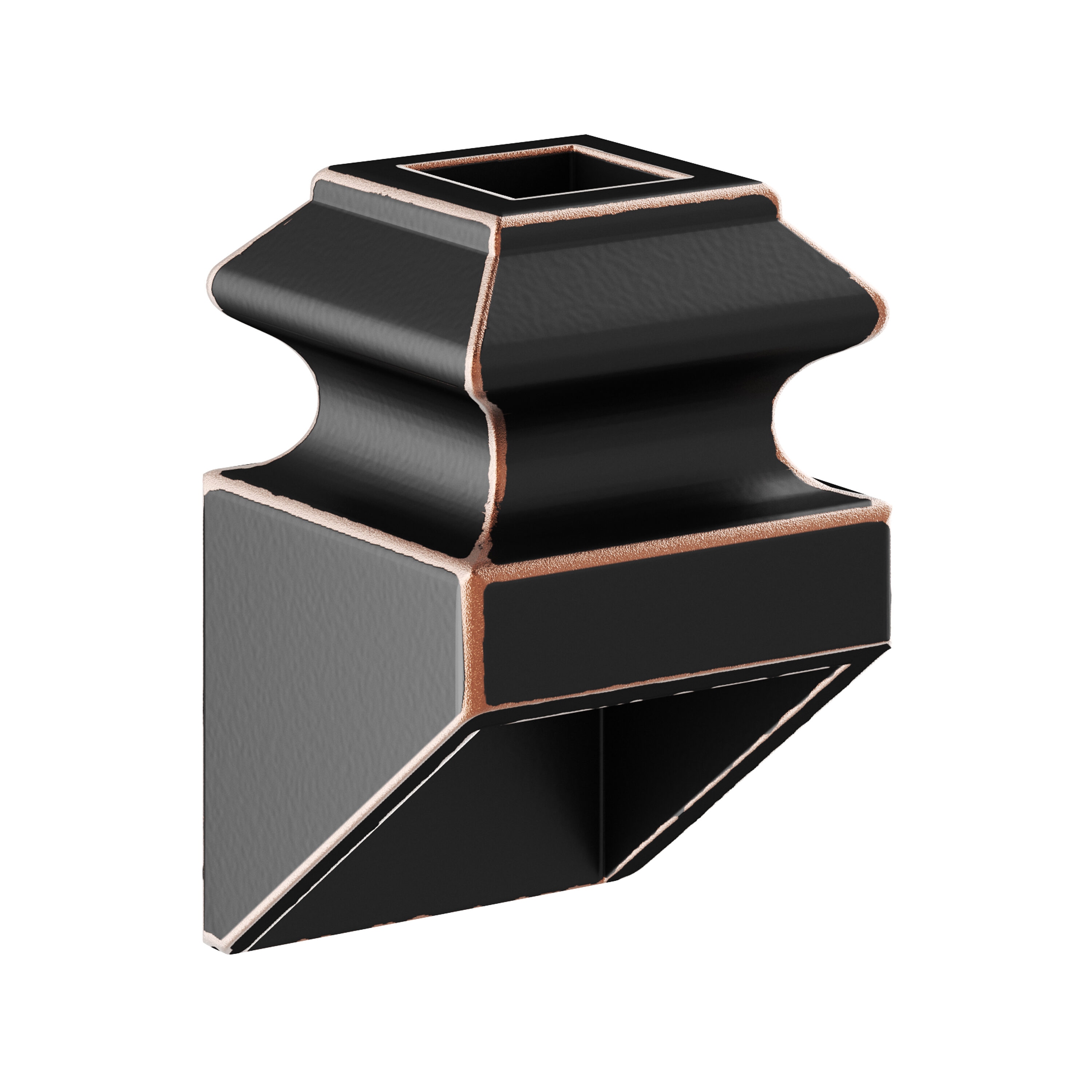 Crown Heritage 4983821RC 1.3125-in x 1.3125-in Rubbed Copper Steel Stair Baluster Shoe