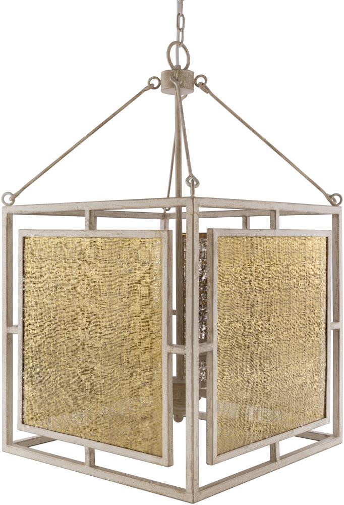 Surya BNL-001 Brynlee 4 -Light Beige Transitional Square Medium Hanging Pendant light