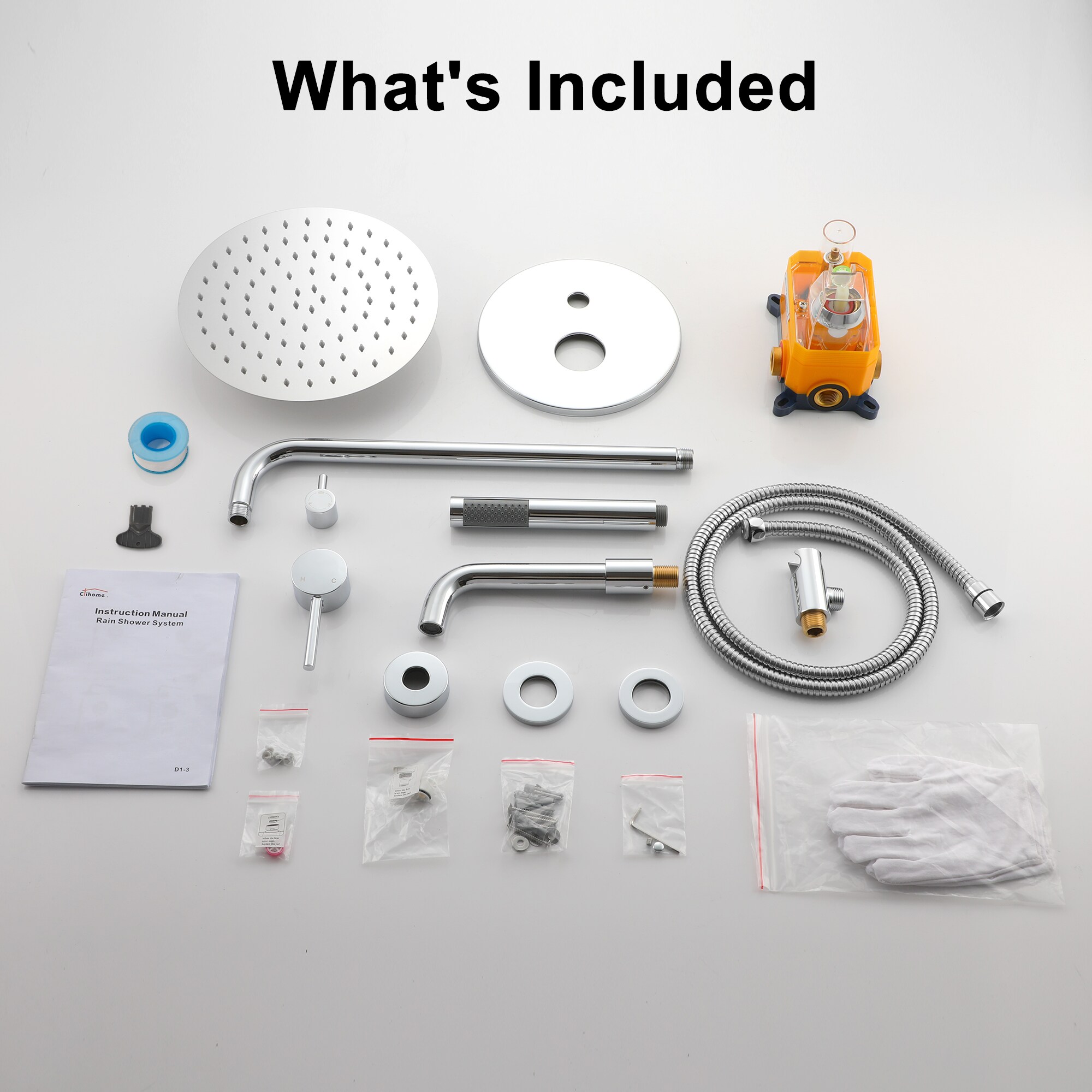 Clihome CL-EB12MB Showerhead-Bar-Panels - View #3
