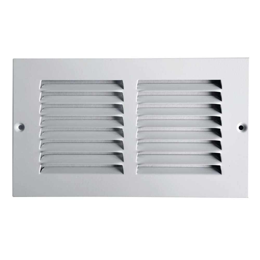 RELIABILT 7110804WH 8-in x 4-in Steel White Sidewall/Ceiling Grille