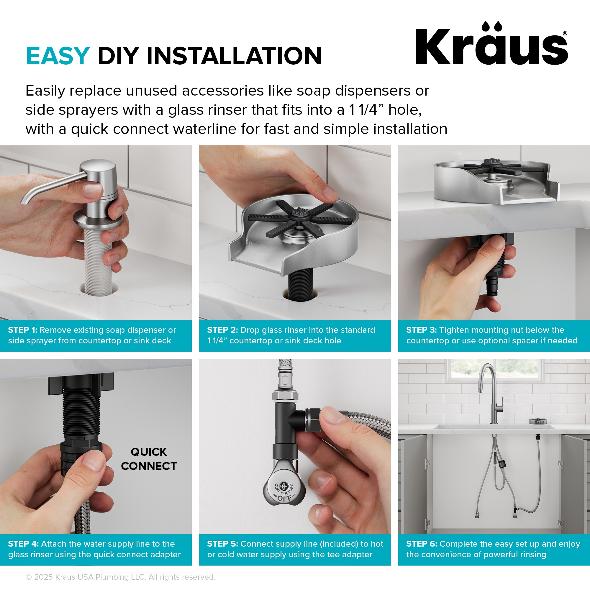 Kraus KGR-500SFBB Faucet-Spray-Hoses-Accessories - View #14