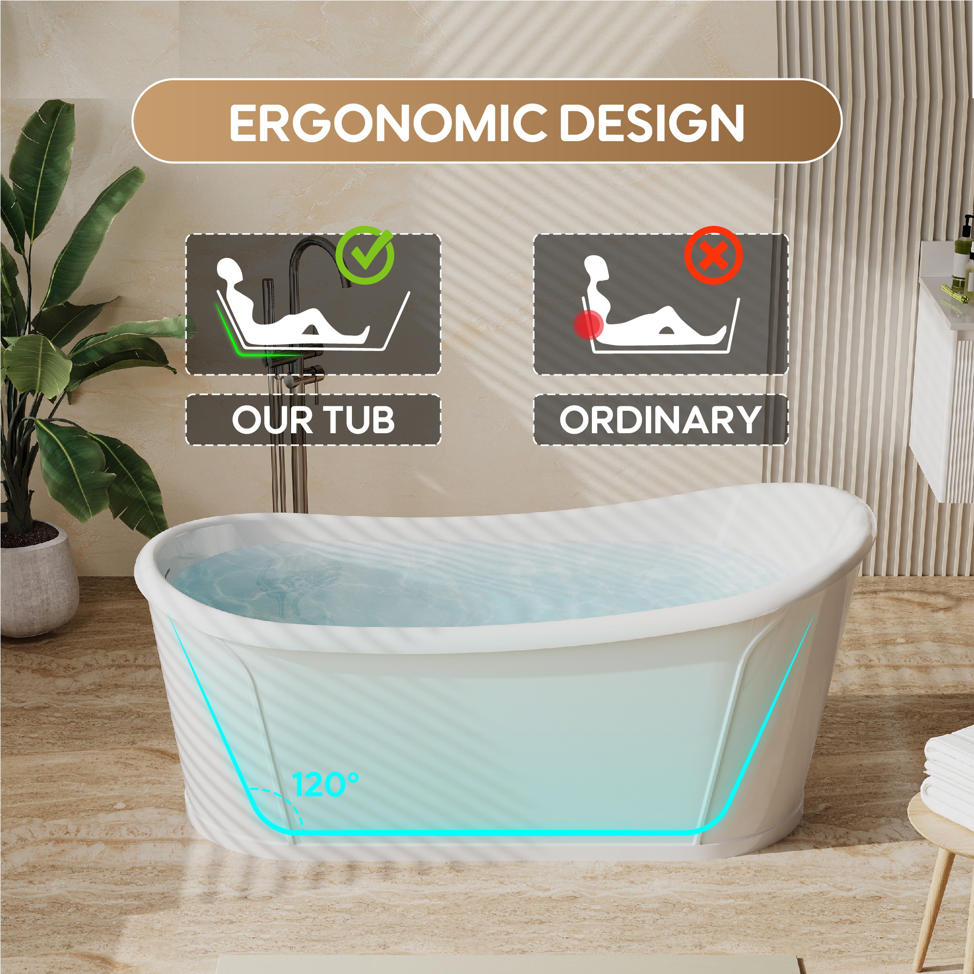 WELLFOR CB-P163600 bathtubs - View #6