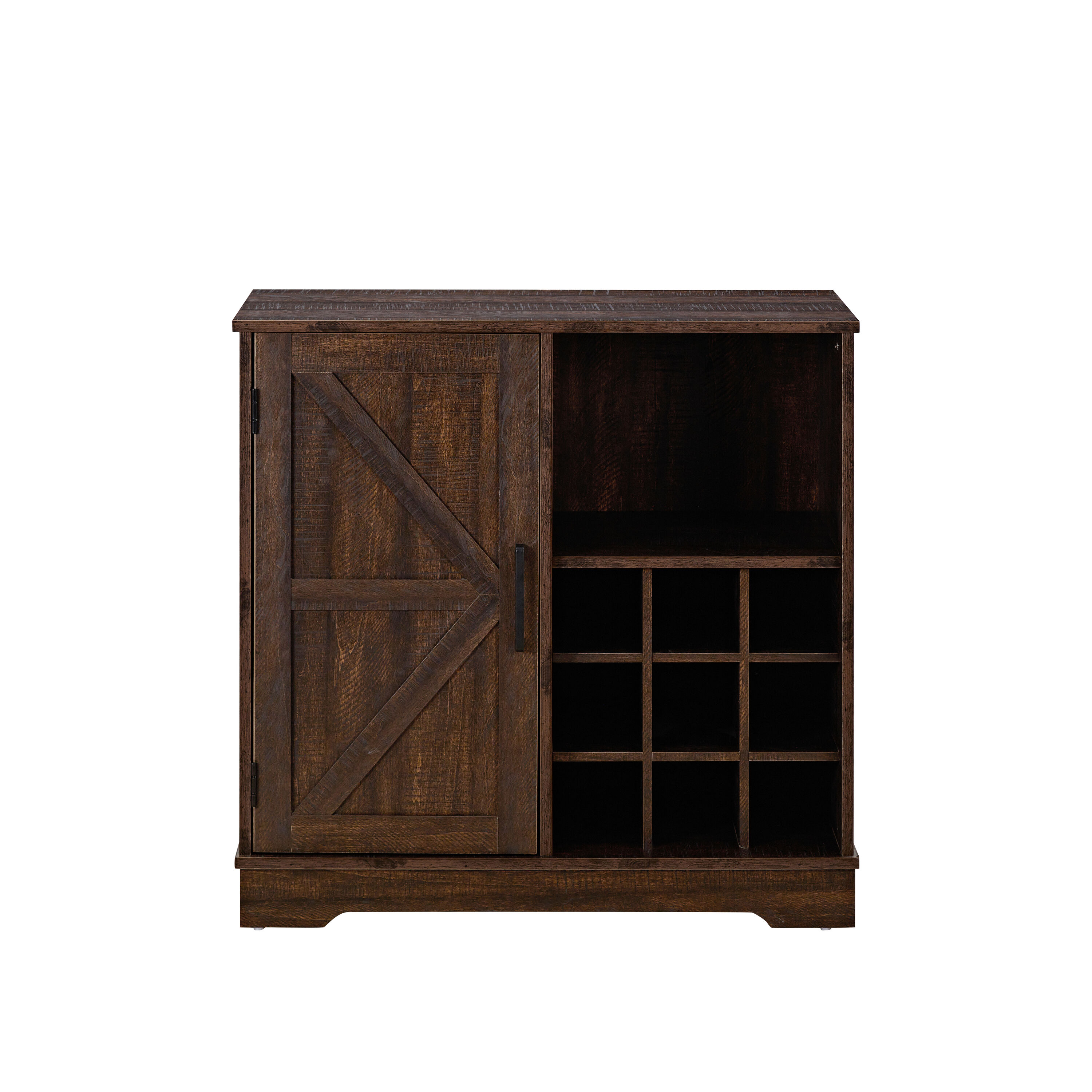 Kahomvis AC-QPWD-06 Rustic Espresso Buffet with Wine Storage