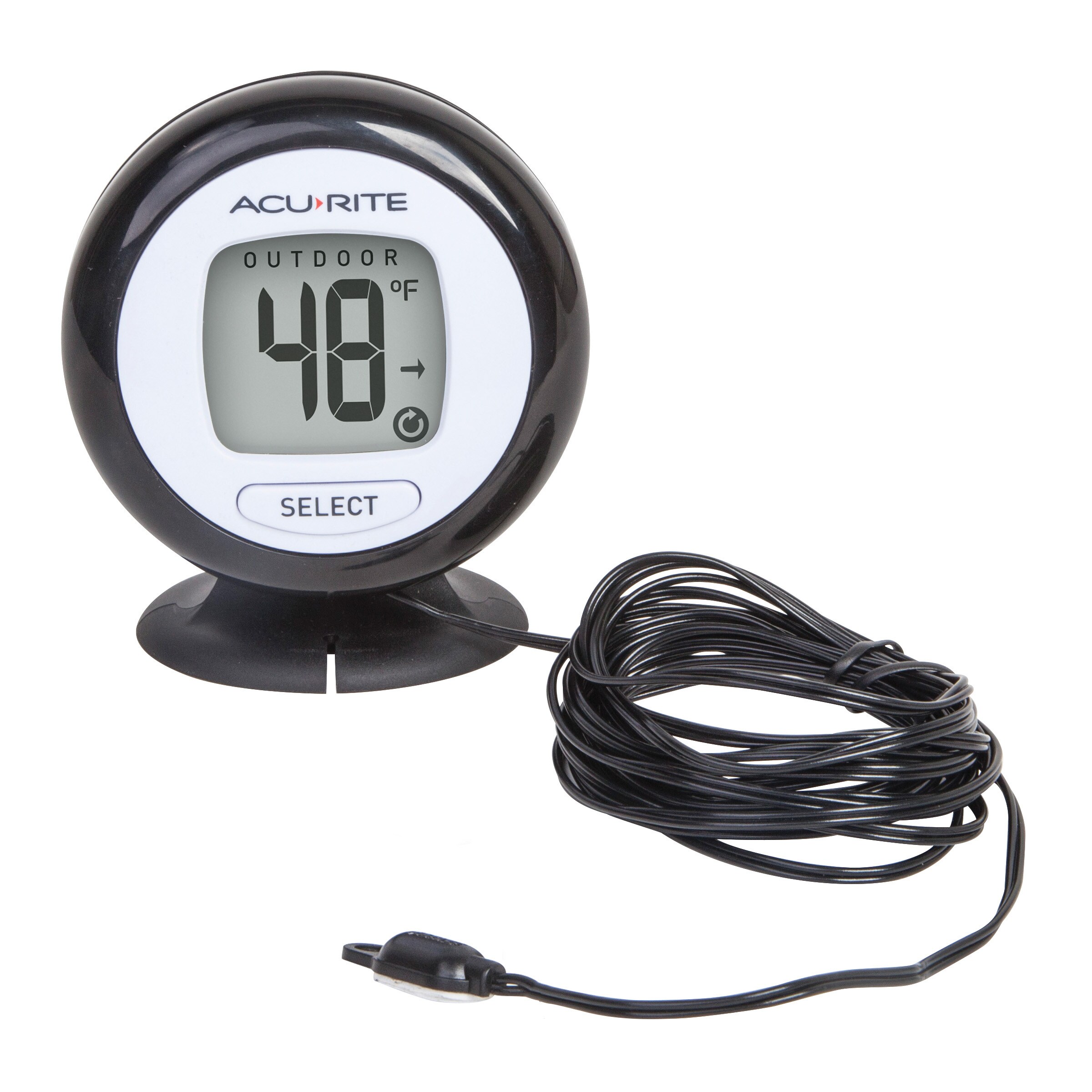 AcuRite Digital Wired Outdoor Silver Thermometer in the Thermometer Clocks  department at