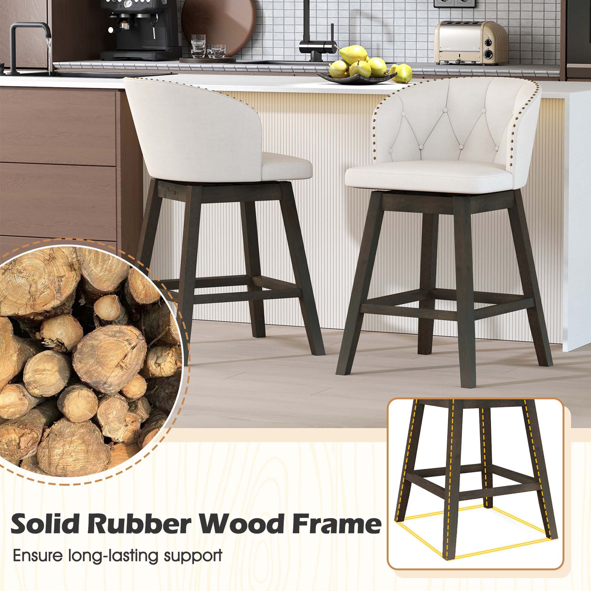 Costway HCST05234 stools - View #4