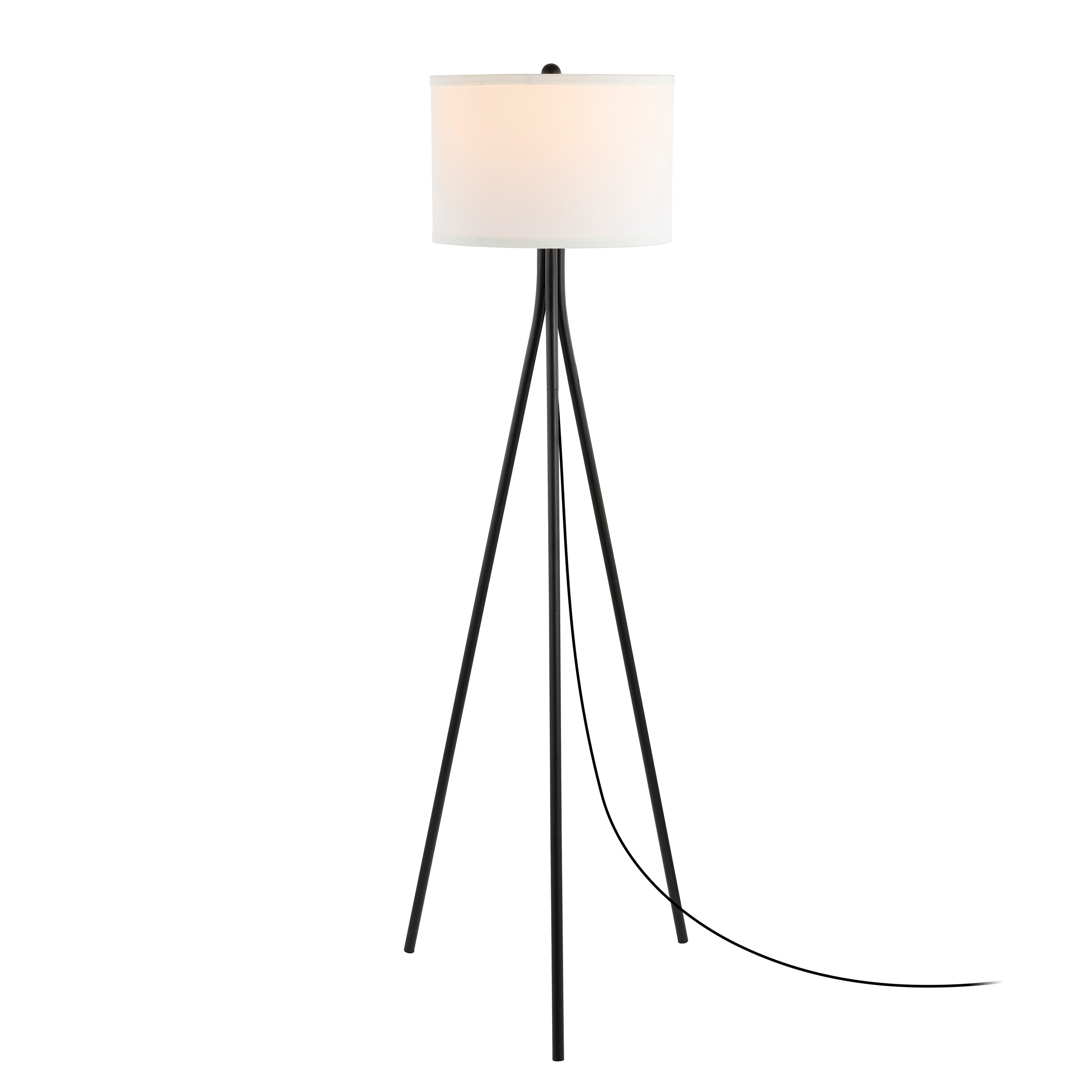 Safavieh Floor lamps 60-in Black Shaded Floor Lamp in the Floor Lamps ...