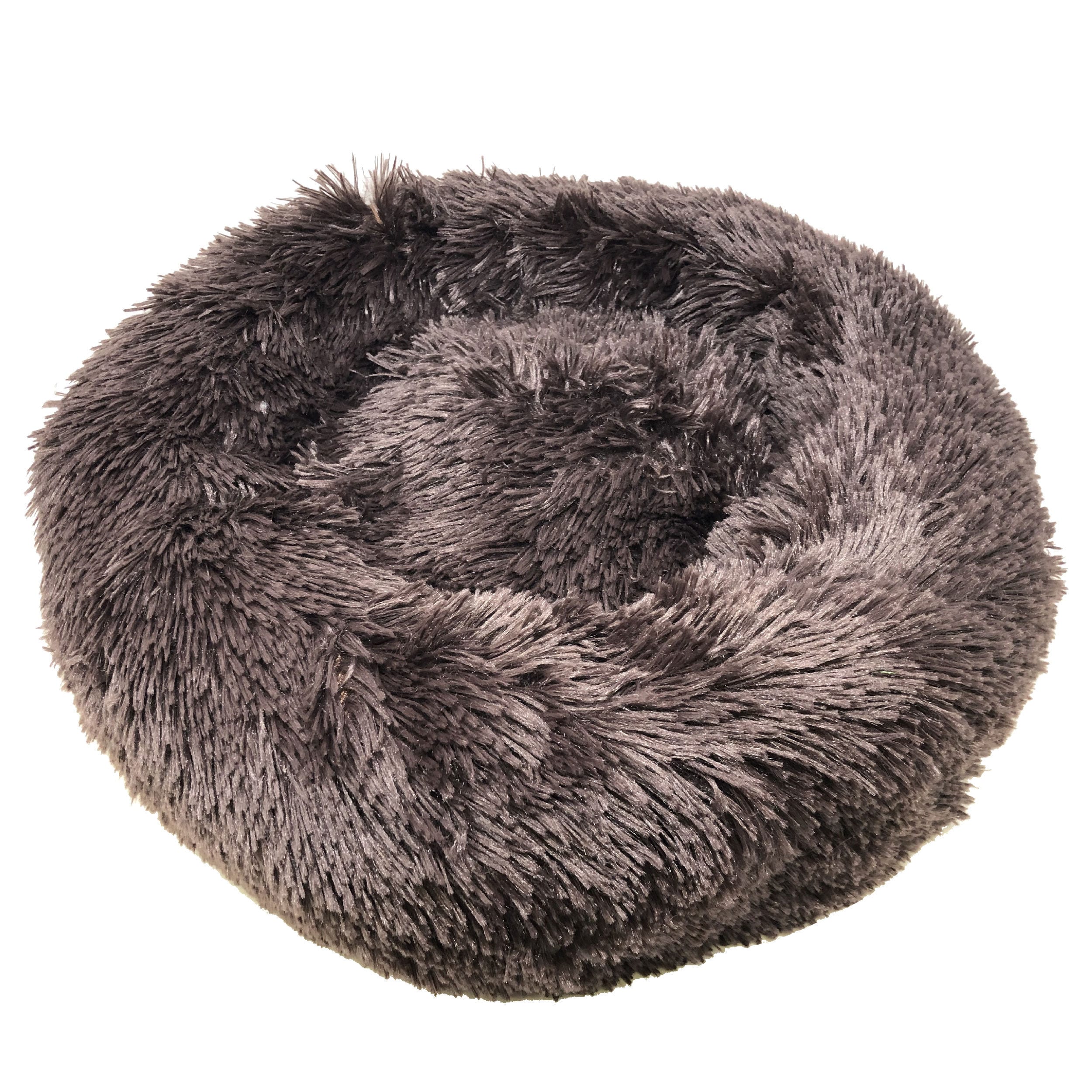 Pet Life PB111BRLG Round Brown Pillow Dog/Cat Bed ( Medium )