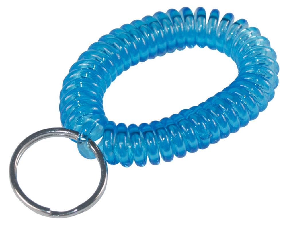Key Ring with Fob and Cover in Speedwell Blue
