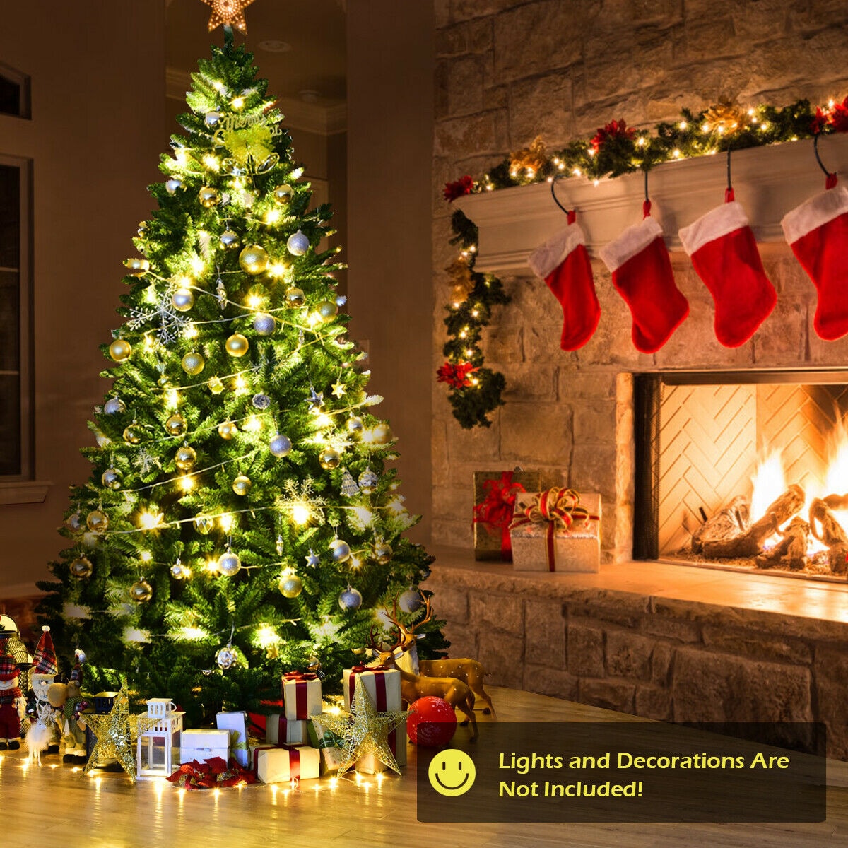 Costway CM22066 Artificial-Christmas-Trees - View #6