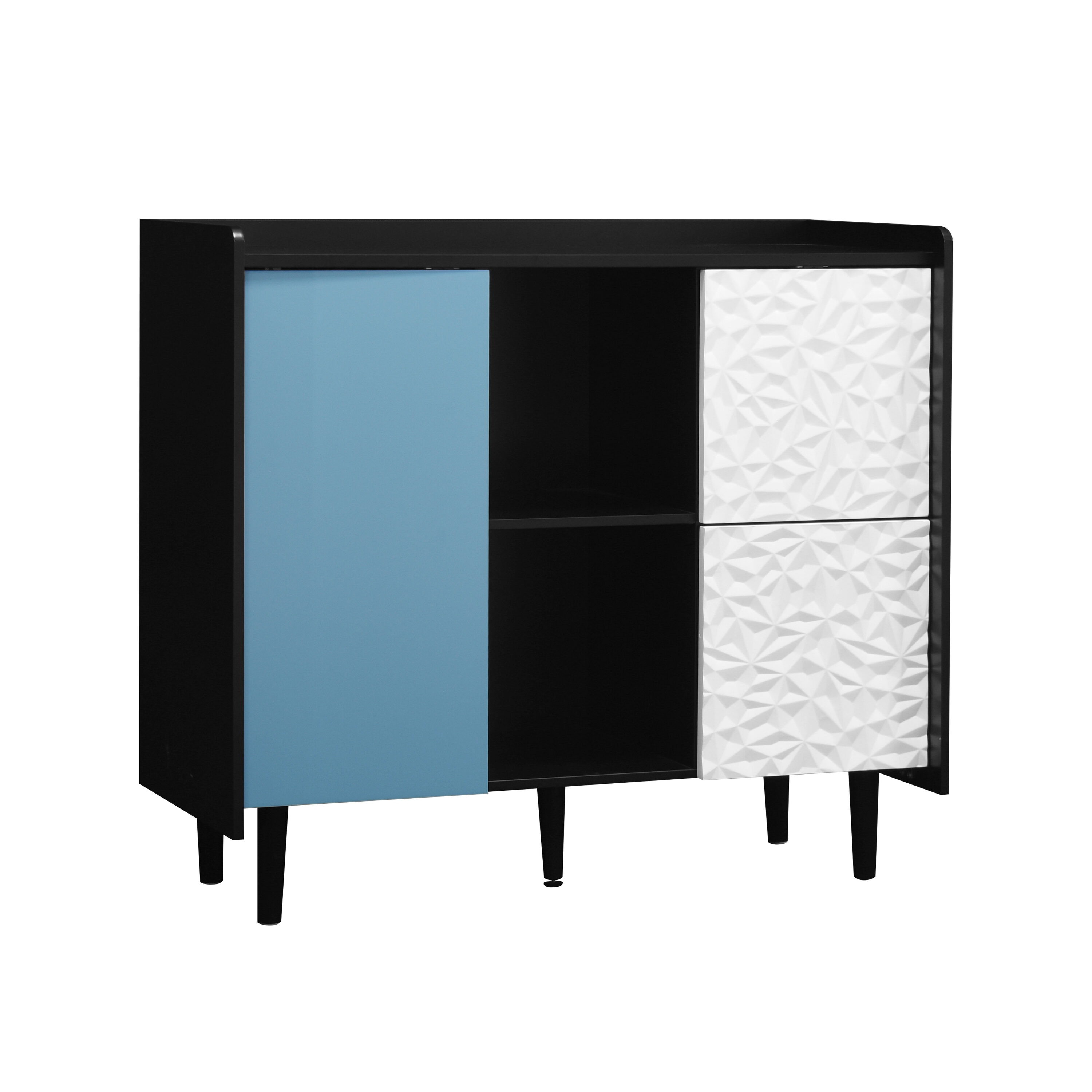 Maocao Hoom JL9P176583 Contemporary/Modern Black+Blue Sideboard