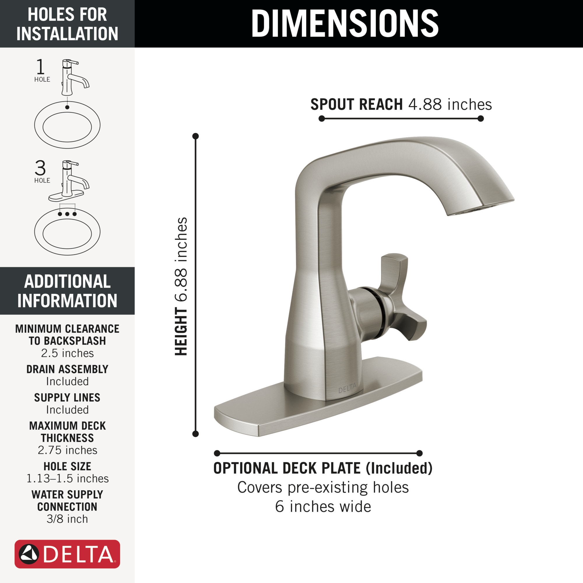 Delta 5766-SS-PR-MPU-DST Lavatory-Faucets - View #3