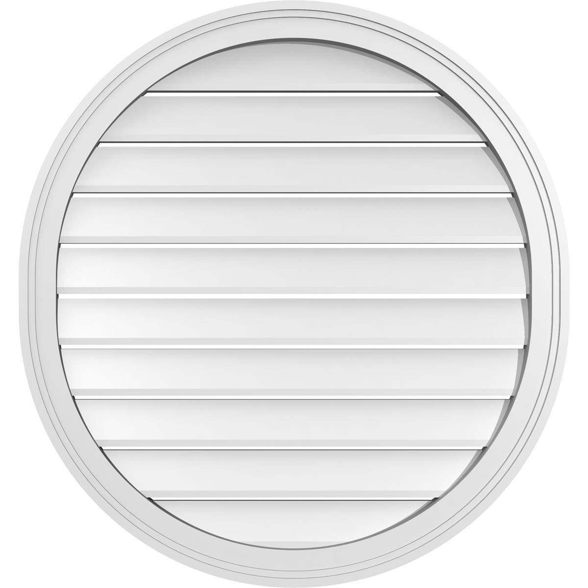 Ekena Millwork GVPVR30X3202SF 30-Inches x 32-Inches Off-white Oval PVC Gable Louver Vent