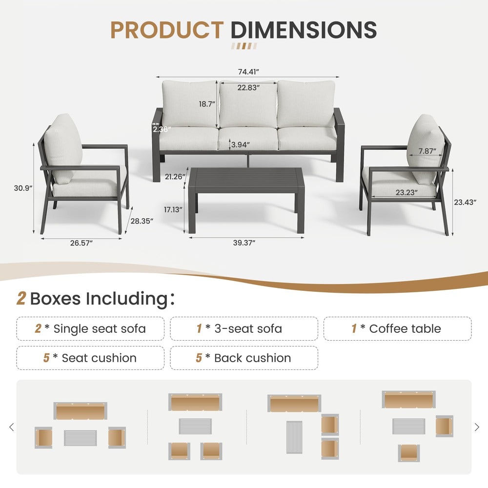 UDPATIO 761610772311 Patio-Conversation-Sets - View #6