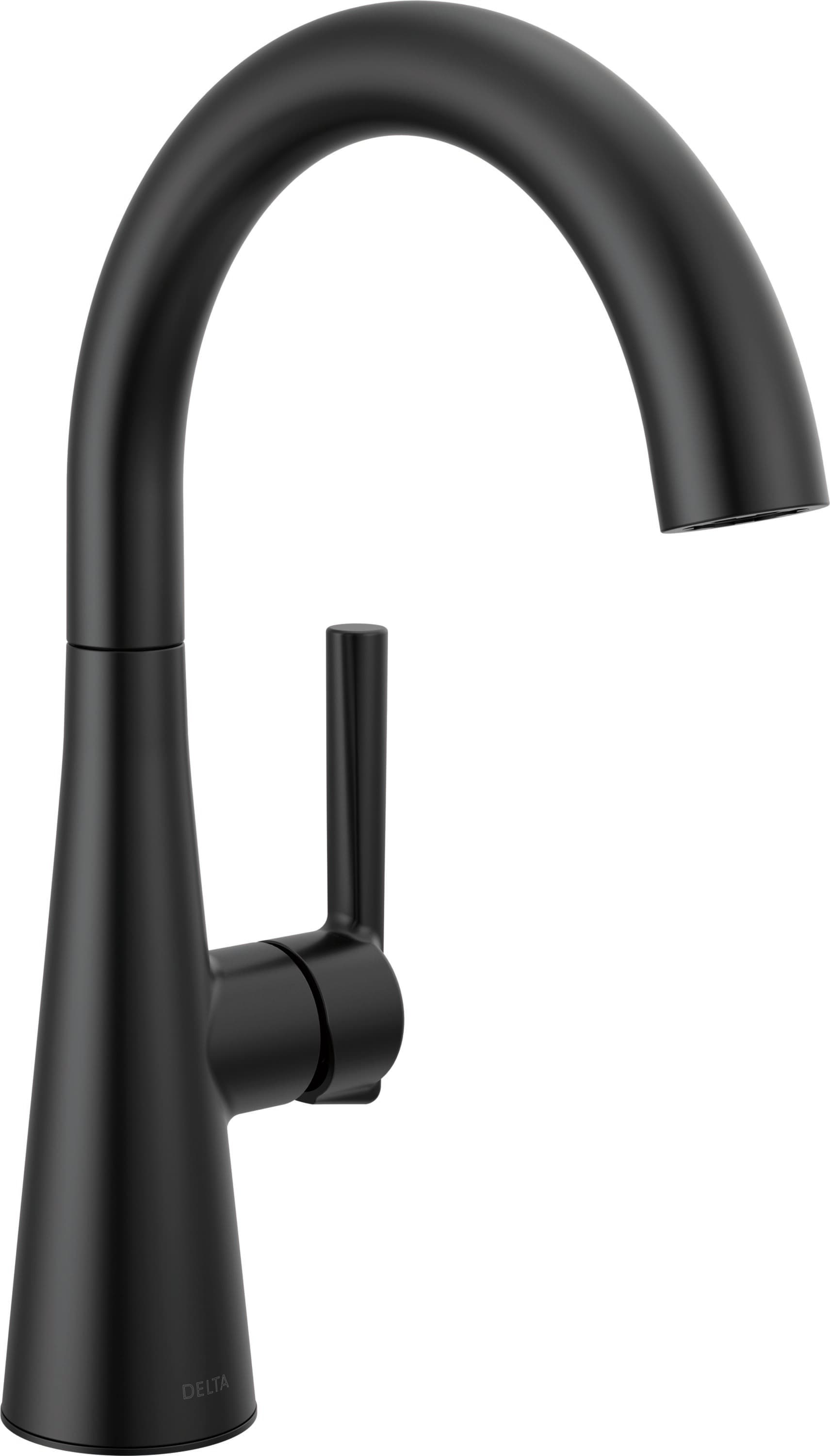 Delta Matte Black Single Handle Bar and Prep Kitchen Faucet 14882LF-BL ...