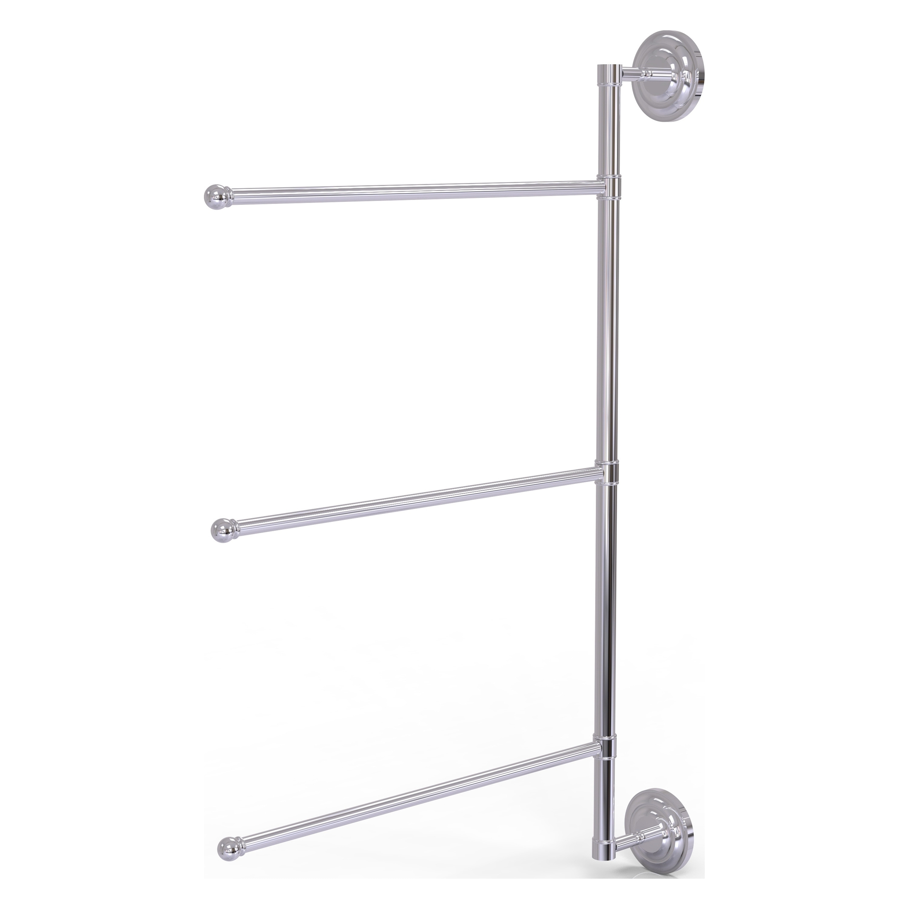 Allied Brass PQN-27/3/16/28-PC Prestige Que New 28-in Polished Chrome Wall mount Single Towel Bar