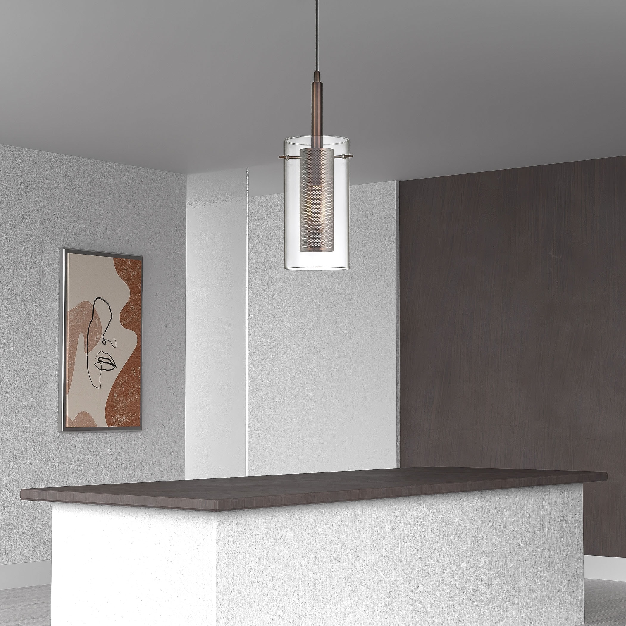Dainolite 30961-CM-OBB Pendant-Lights - View #2
