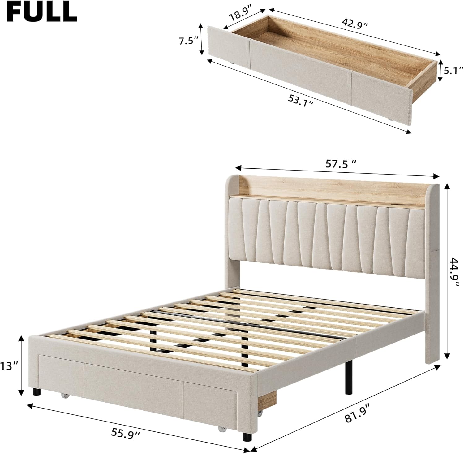 Qeetex LHF-BED-PHO-158D9XXX beds - View #2