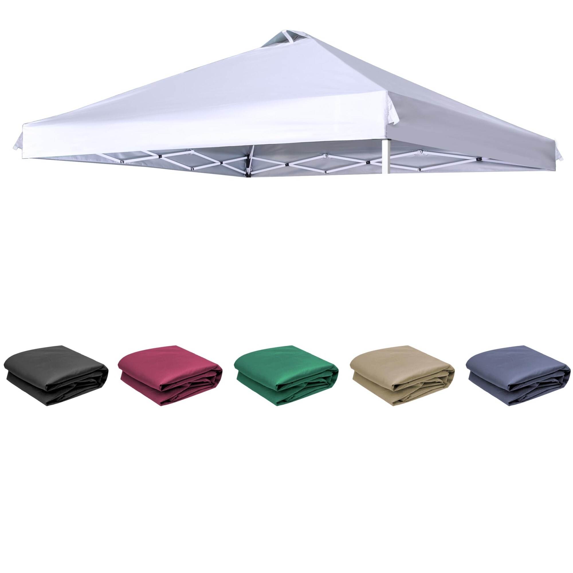 ITOPFOX - Replacement Top with Air Vent for 12x12 Canopy Frame Canopy Cover ONLY Inner Layer is ...