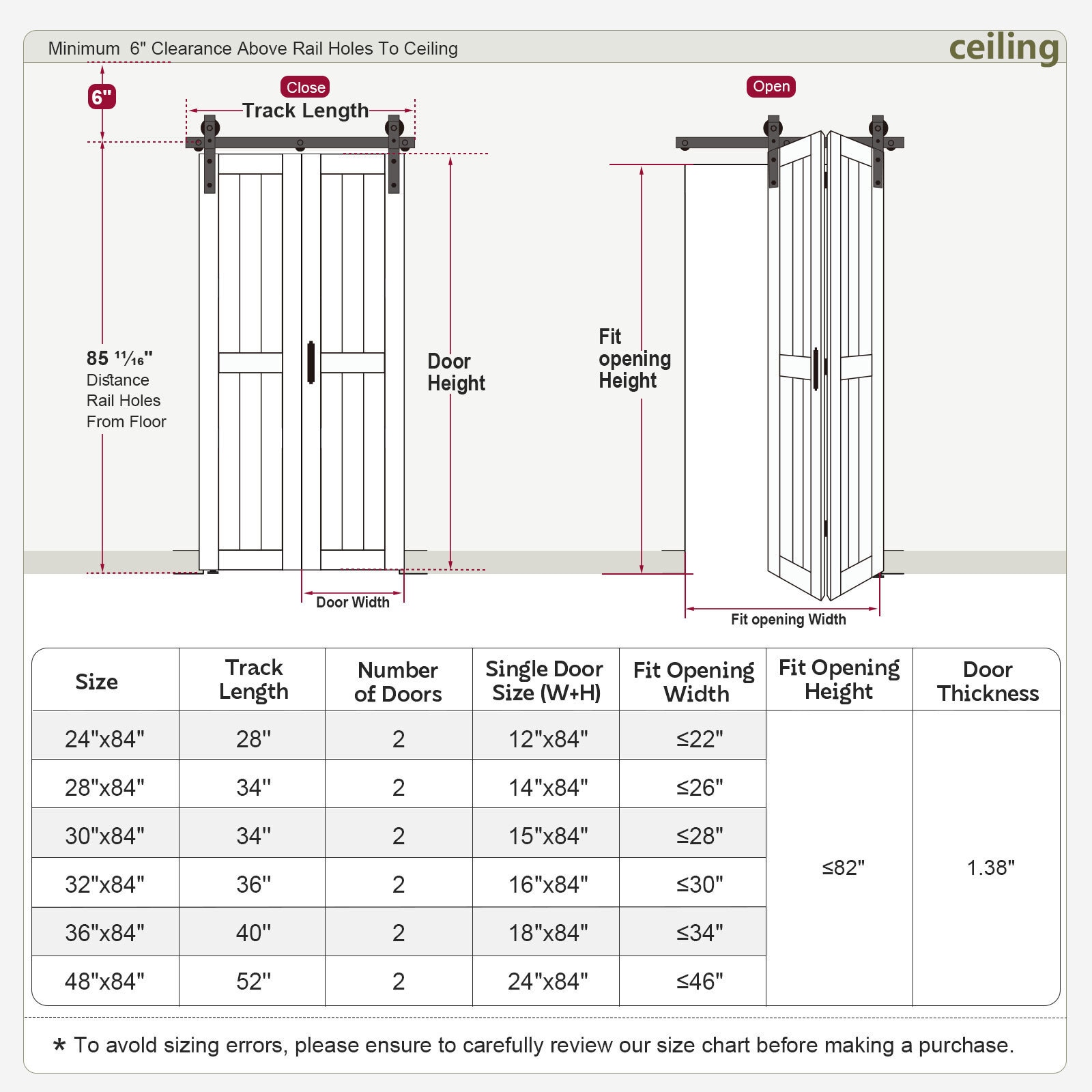 Fredbeck OFD01H610-1484X2 Bifold-Sliding-Closet-Doors - View #4