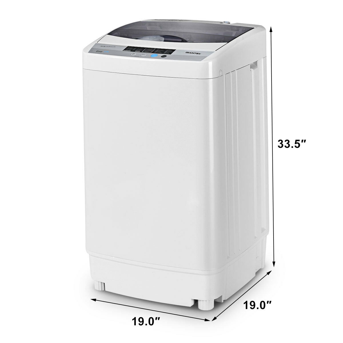Costway High Efficiency Portable Washer & Dryer Combo in White/Gray with  Child Safety Lock & Reviews