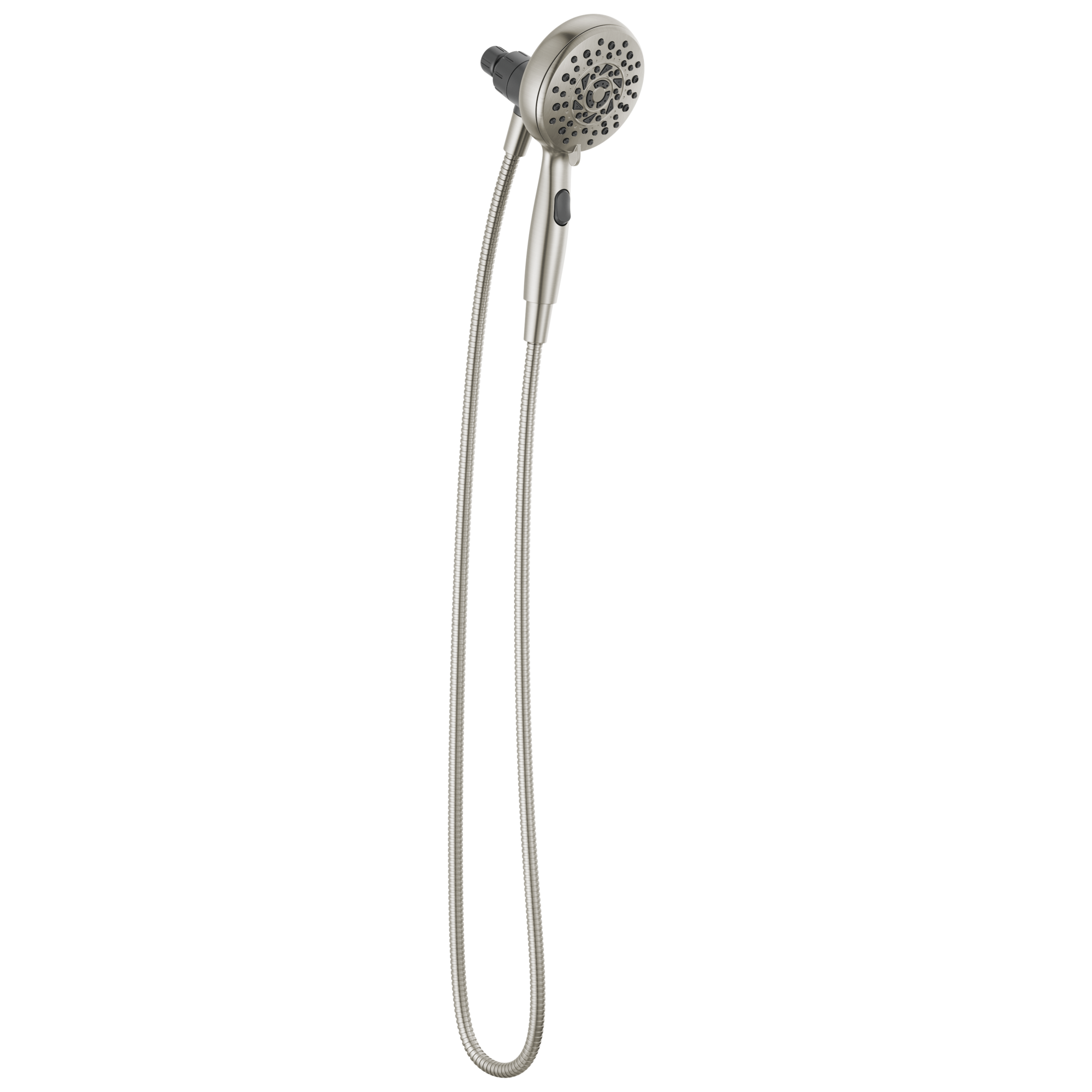 Delta 75607SN SureDock Magnetic 6.0 -Spray Satin Nickel 4.875-in Round Handheld High Pressure Shower Head 1.75 GPM